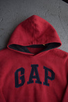 Vintage GAP Embroidered Spellout Fleece Hoodie (S) - Retrospective Store
