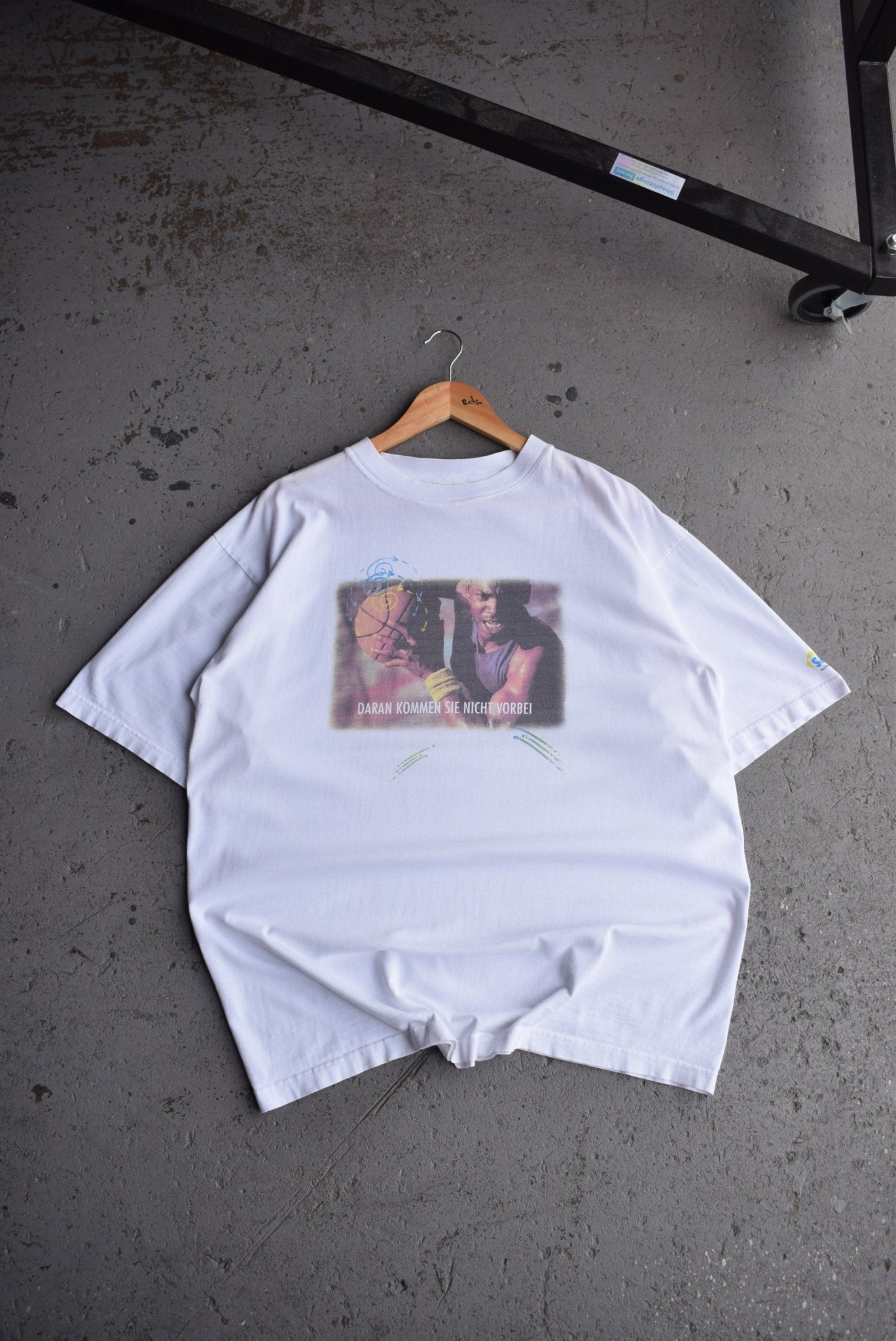 Vintage German Basketball Graphic Tee (XL) - Retrospective Store