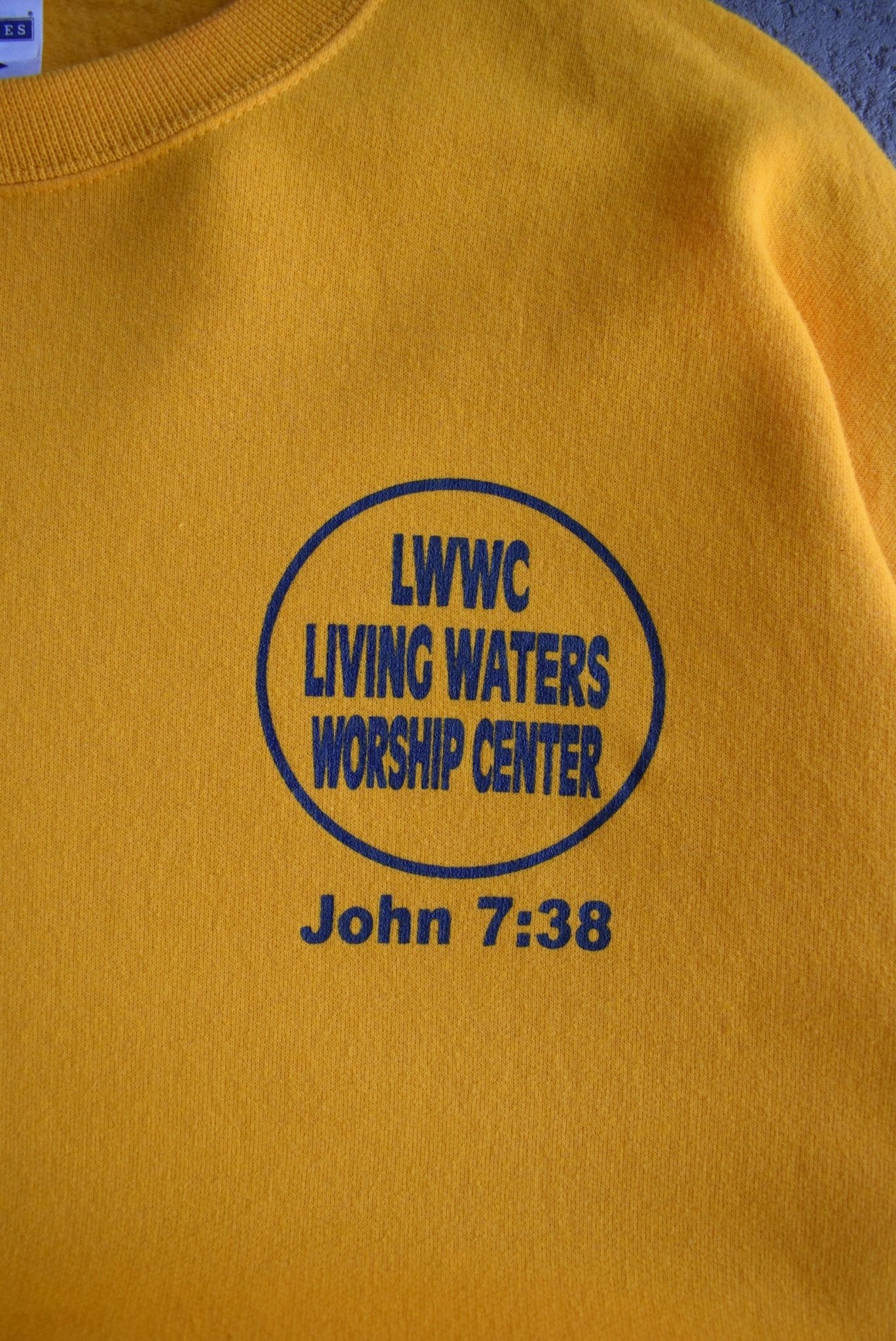 Vintage Golden Group Worship Center Graphic Crewneck (XL) - Retrospective Store