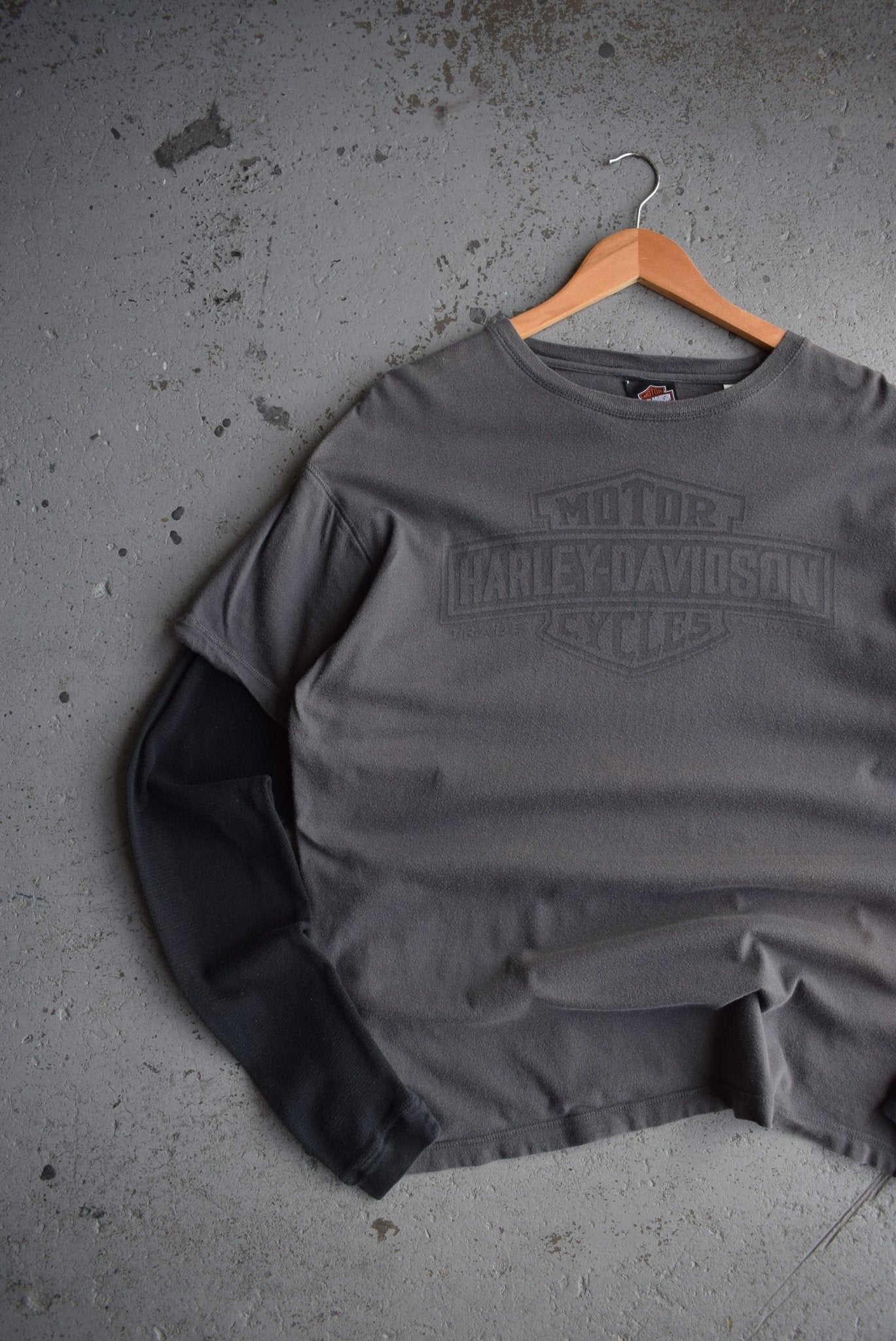 Vintage Harley Davidson Motorcycles Long Sleeve Tee (L) - Retrospective Store