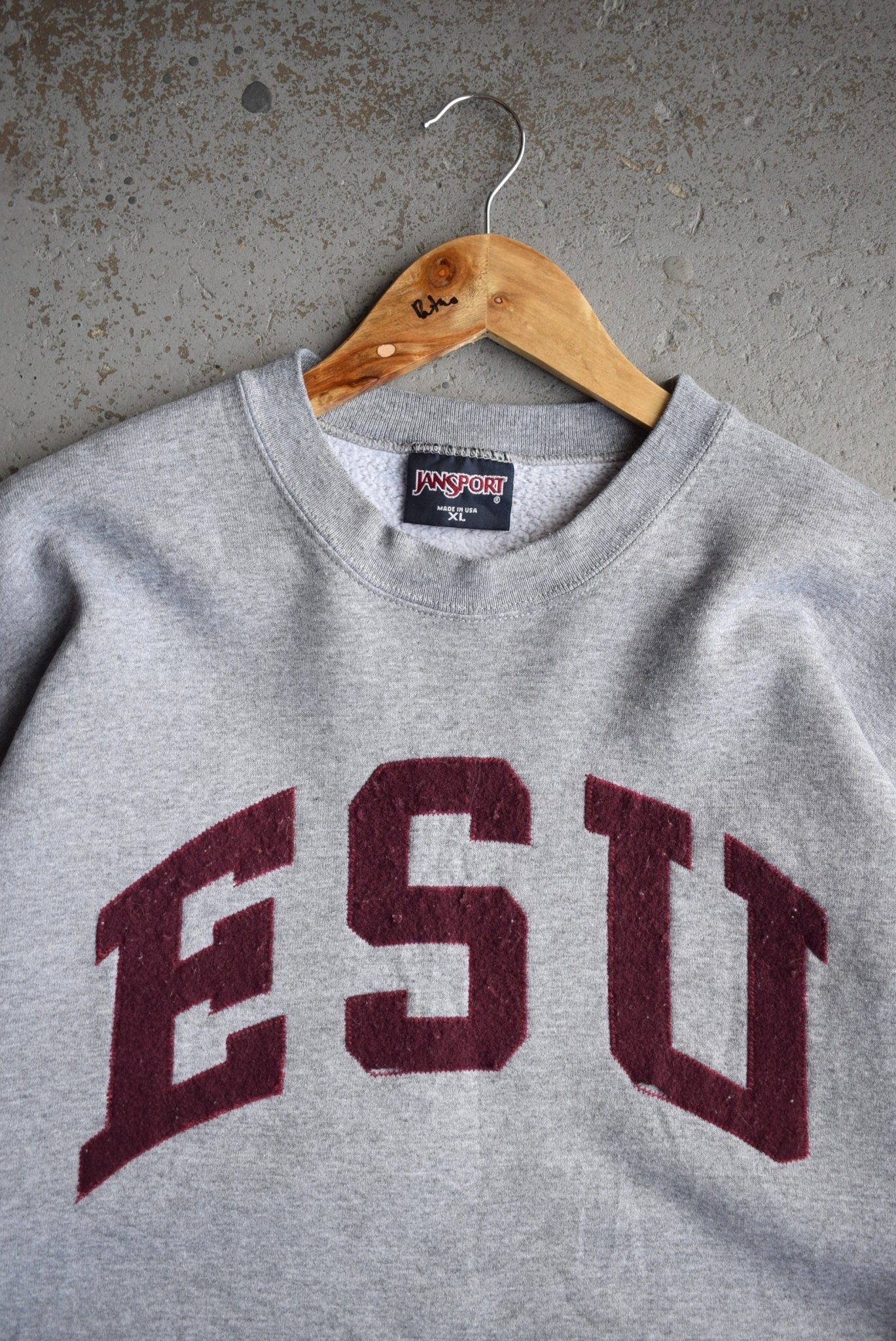 Vintage Jansport x ESU College Embroidered Crewneck (L) - Retrospective Store