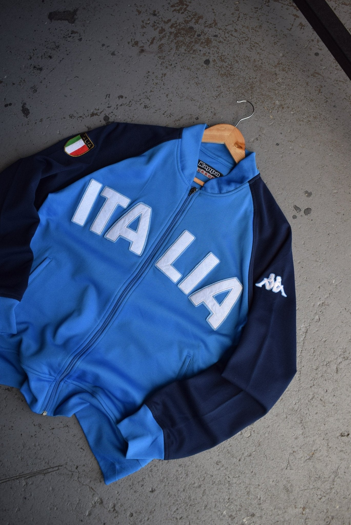 Vintage Kappa x Italy National Football Team Embroidered Jacket (M) - Retrospective Store