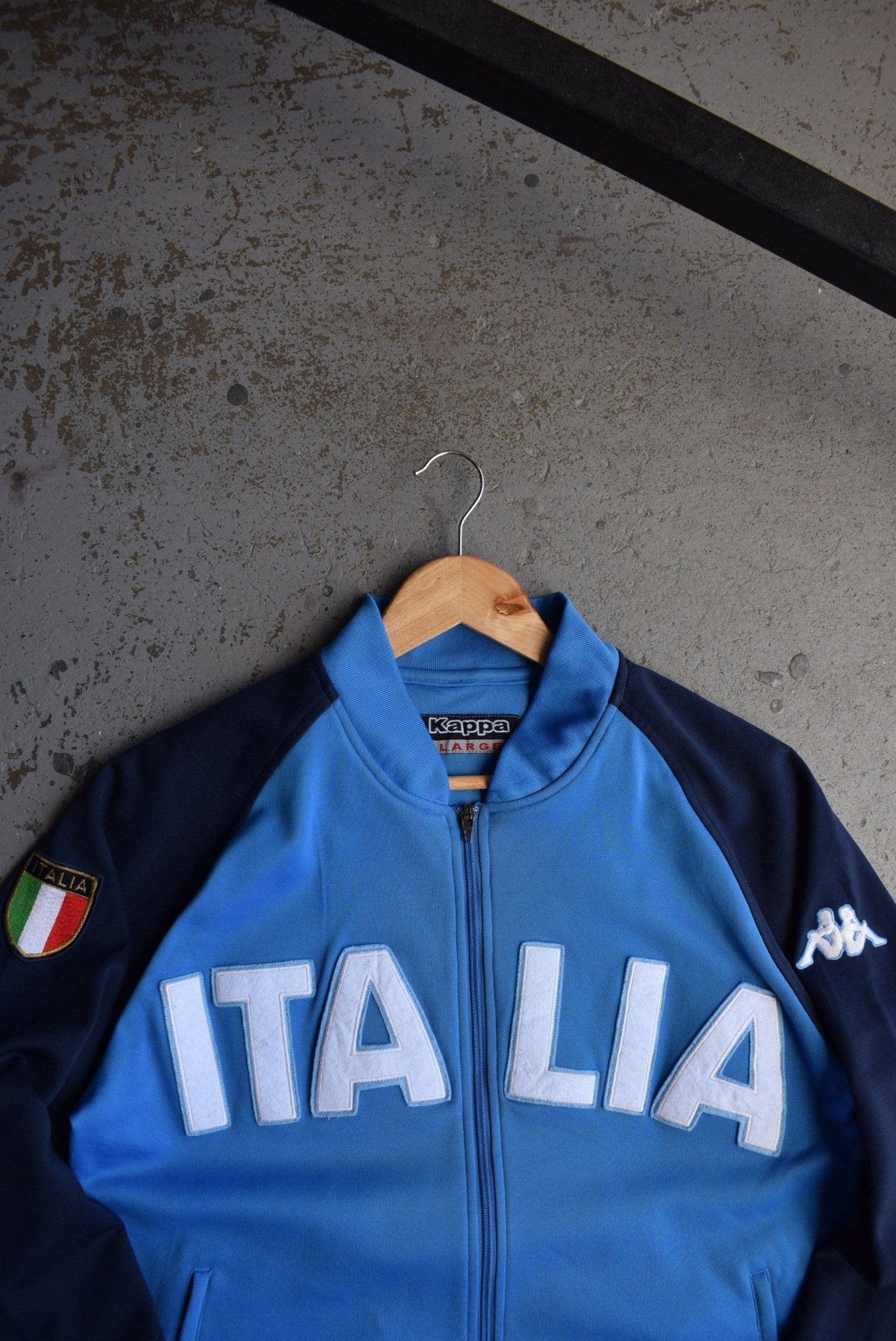 Vintage Kappa x Italy National Football Team Embroidered Jacket (M) - Retrospective Store