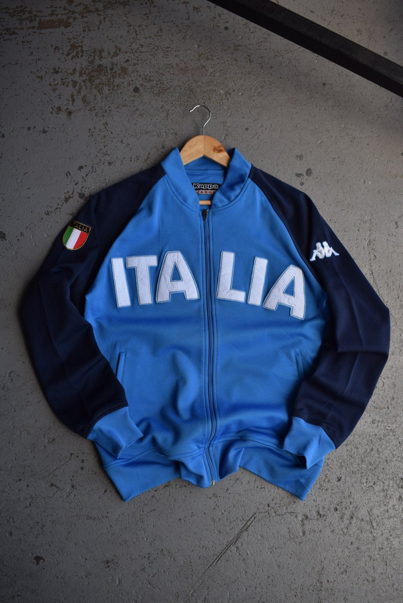 Vintage Kappa x Italy National Football Team Embroidered Jacket (M) - Retrospective Store