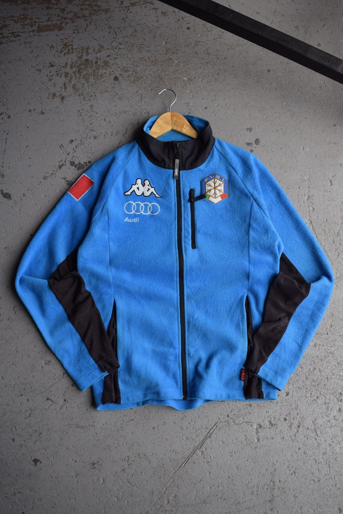 Vintage Kappa x Italy Olympic Ski Team Embroidered Fleece Jacket (M) - Retrospective Store