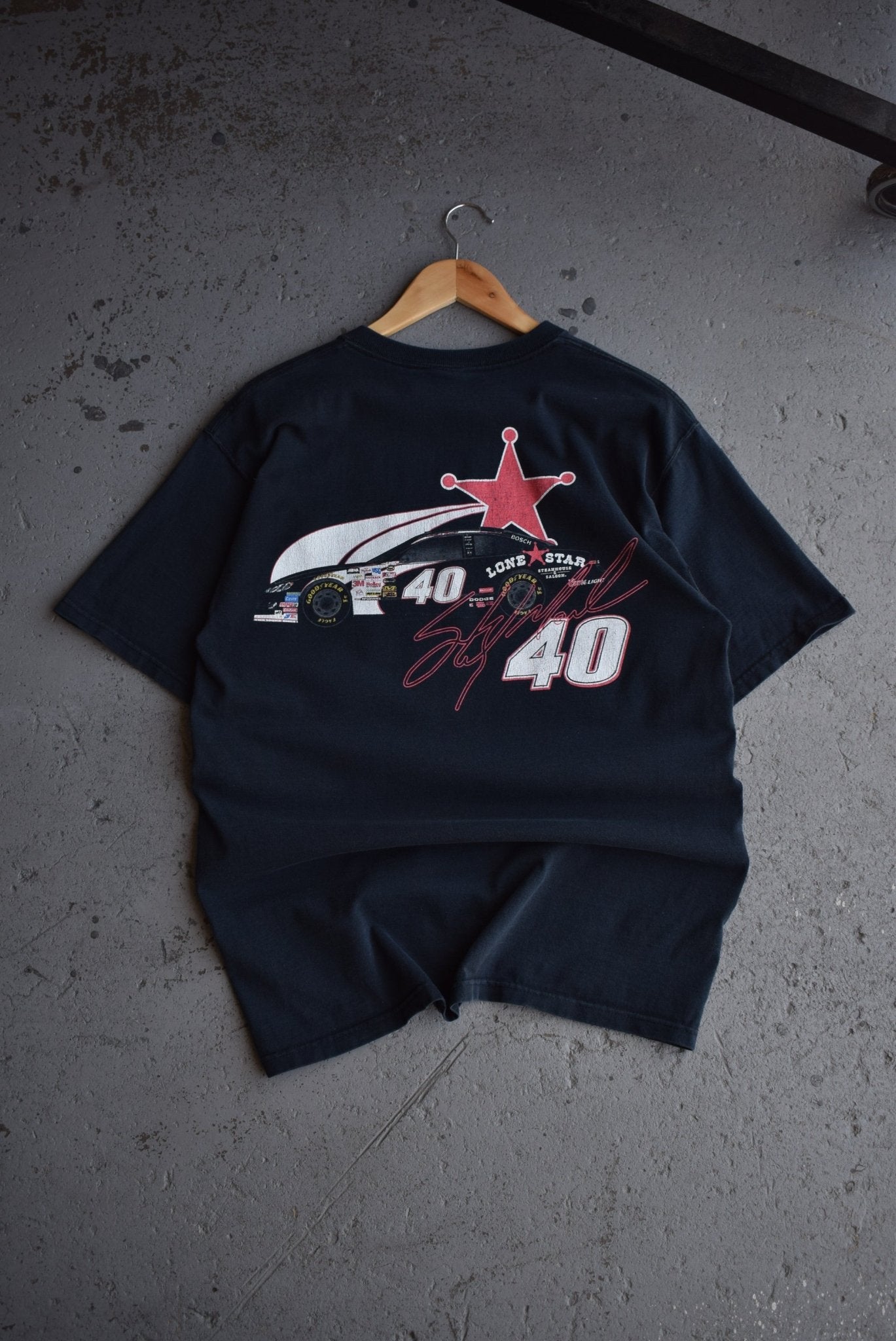 Vintage Lone Star Saloon Racing Tee (M) - Retrospective Store