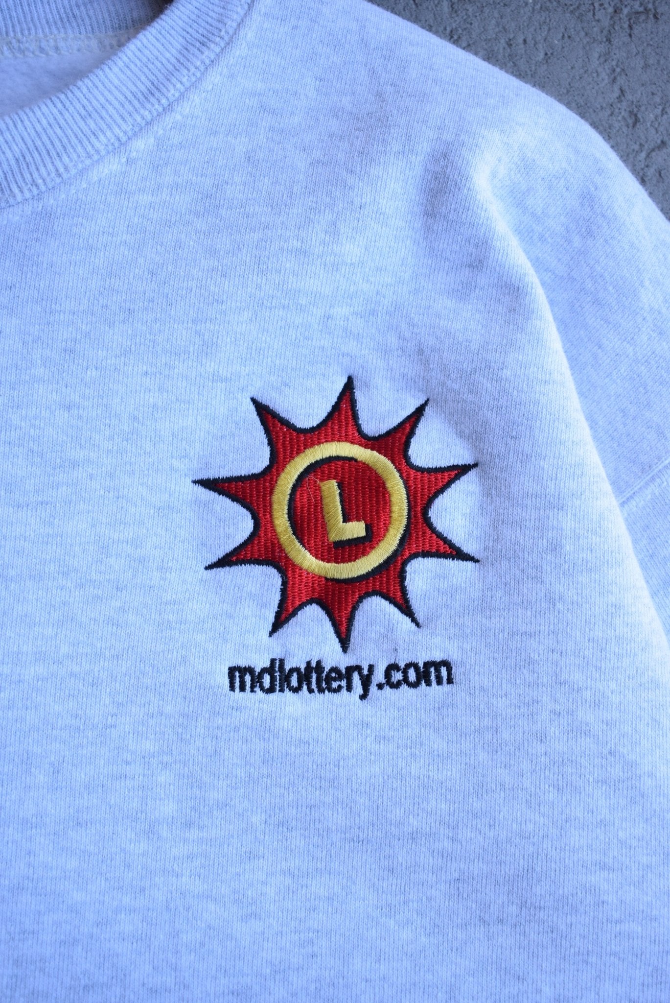 Vintage Lottery Embroidered Crewneck (M) - Retrospective Store