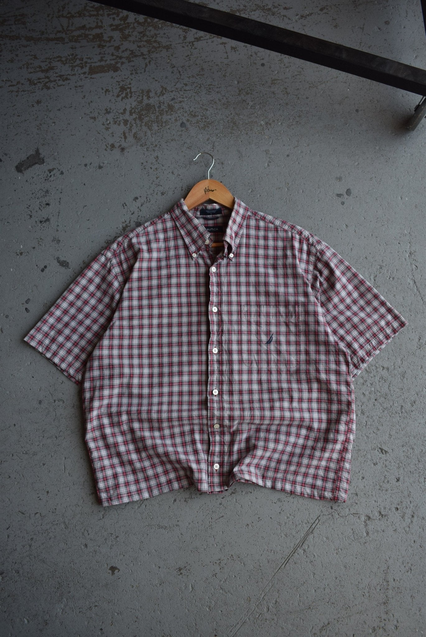 Vintage Nautica Cropped Button Up (L) - Retrospective Store