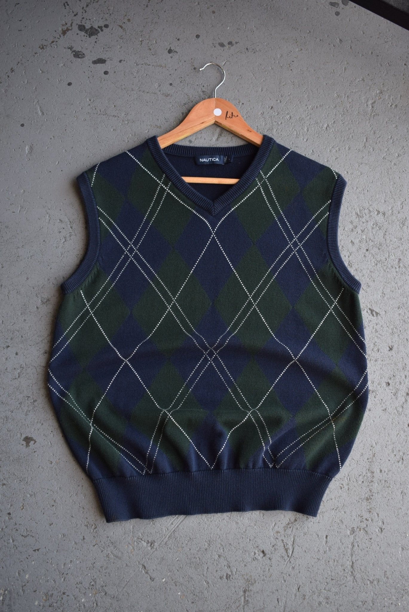 Vintage Nautica Knitted Vest (M/L) - Retrospective Store