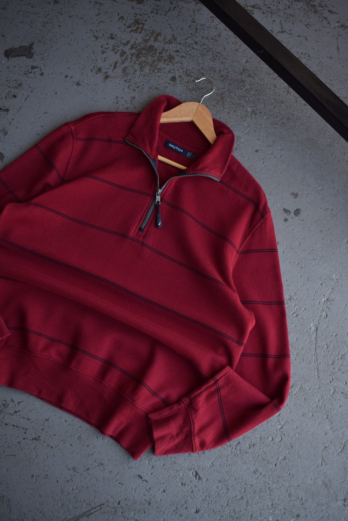 Vintage Nautica Quarter Zip Sweater (L) - Retrospective Store