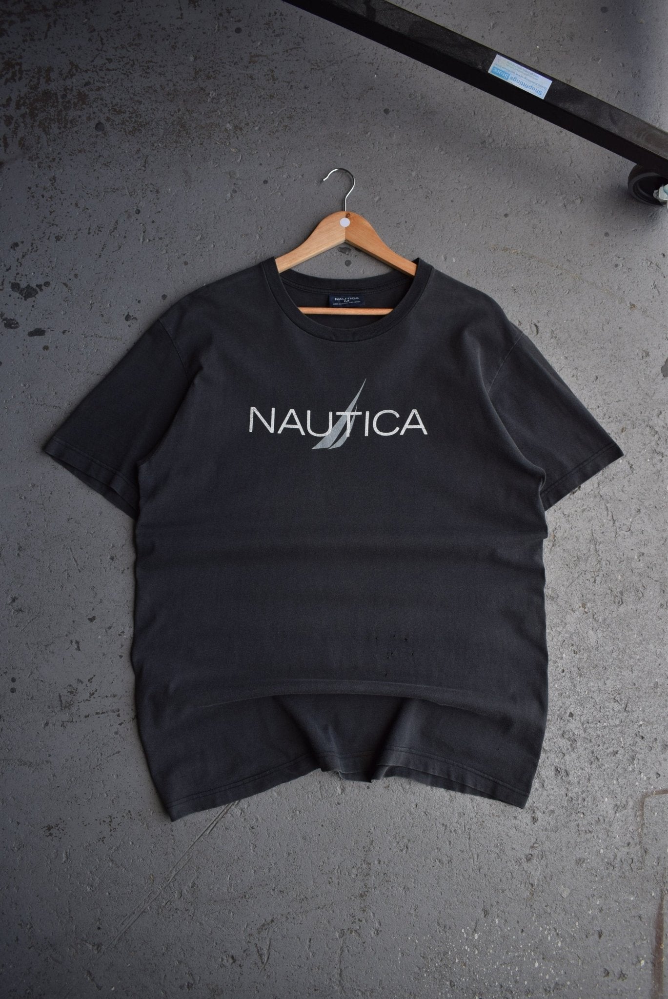 Vintage Nautica Spellout Tee (L) - Retrospective Store