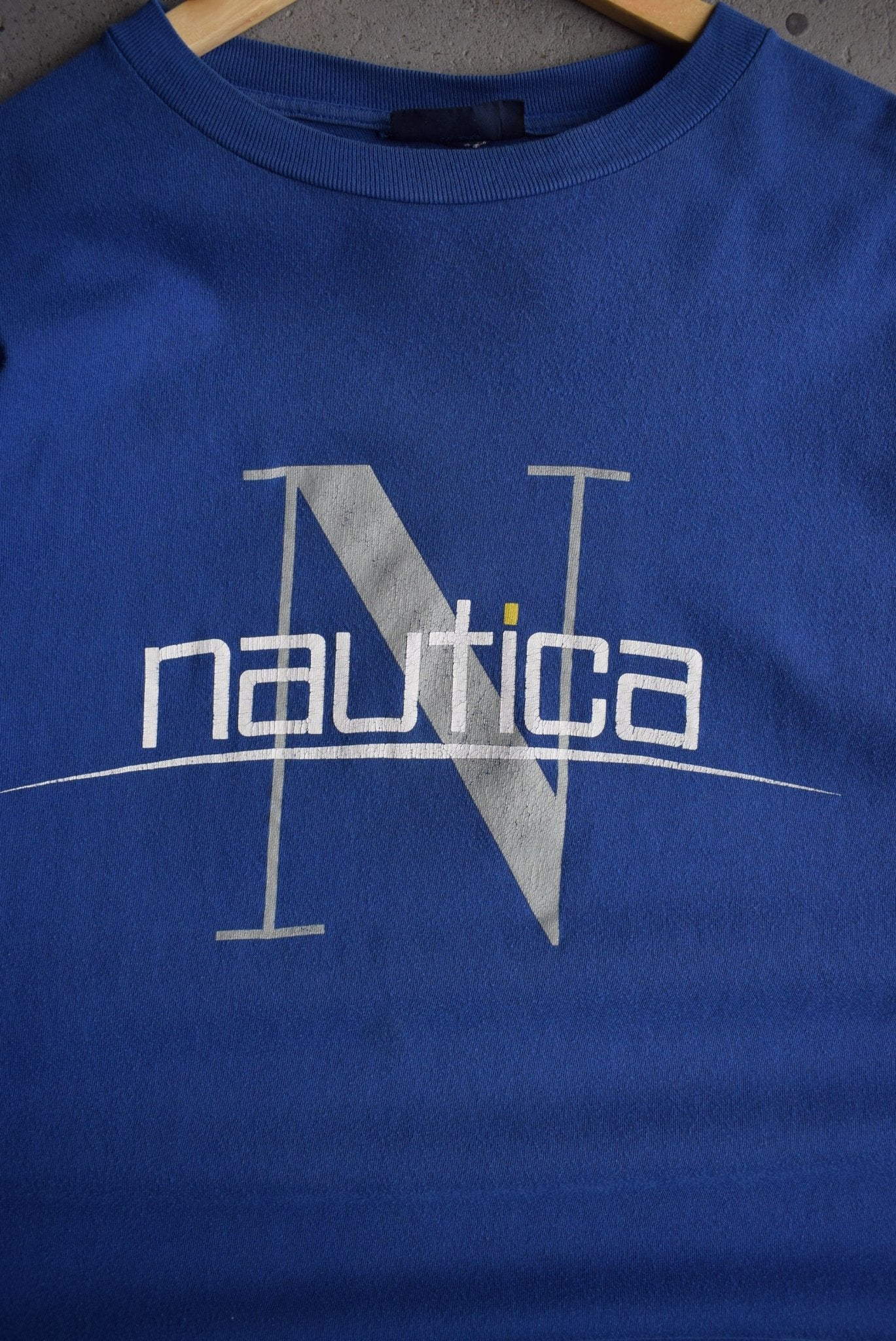 Vintage Nautica Spellout Tee (XL) - Retrospective Store
