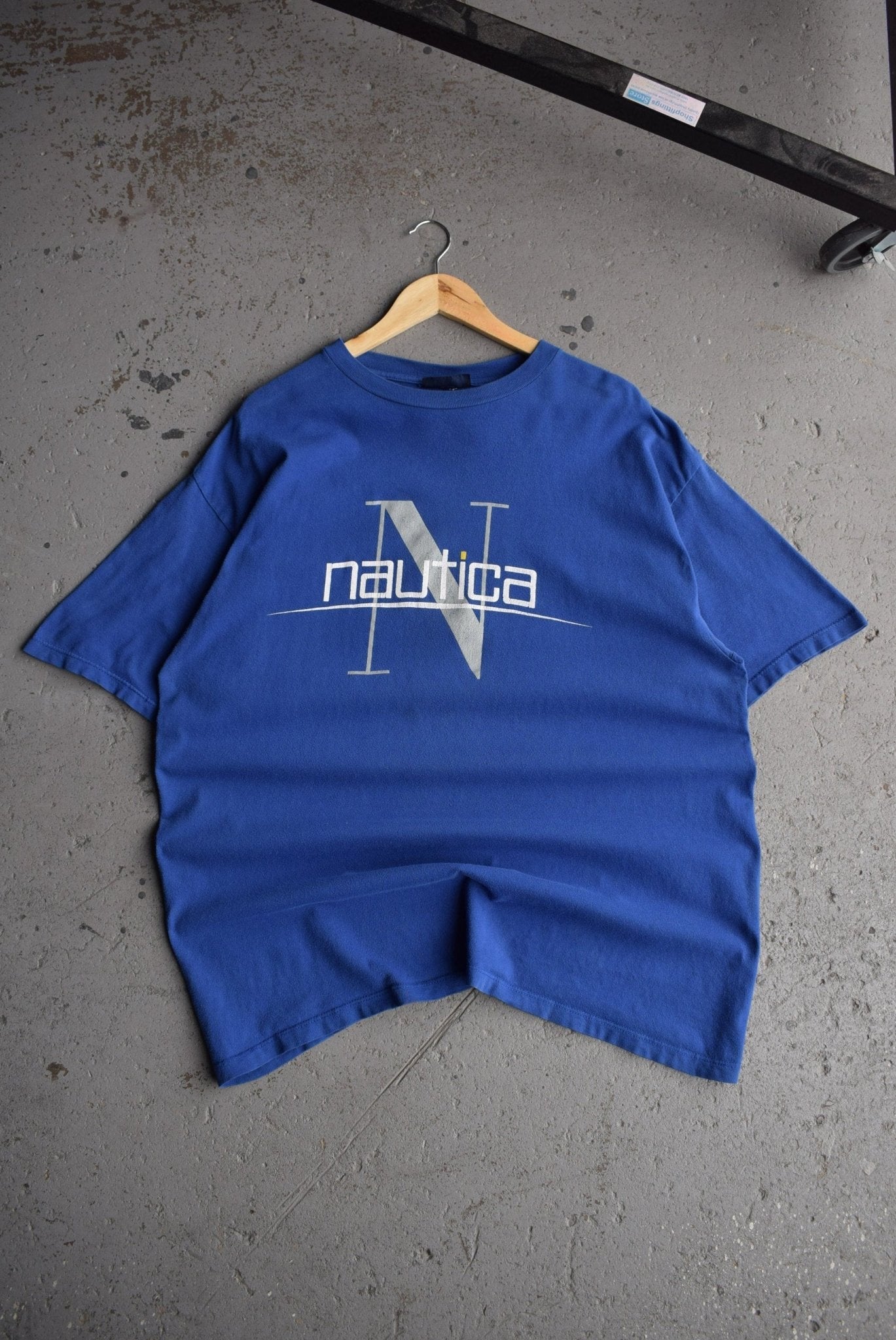Vintage Nautica Spellout Tee (XL) - Retrospective Store