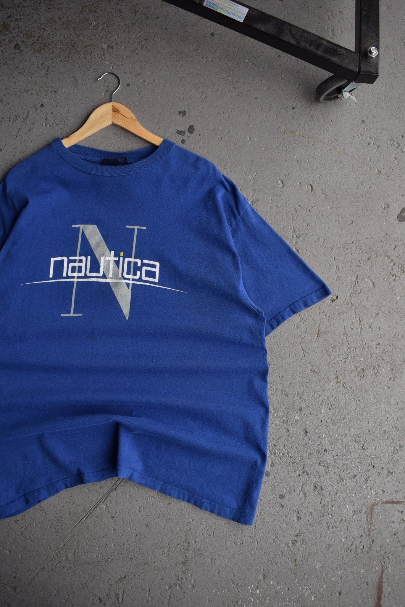 Vintage Nautica Spellout Tee (XL) - Retrospective Store