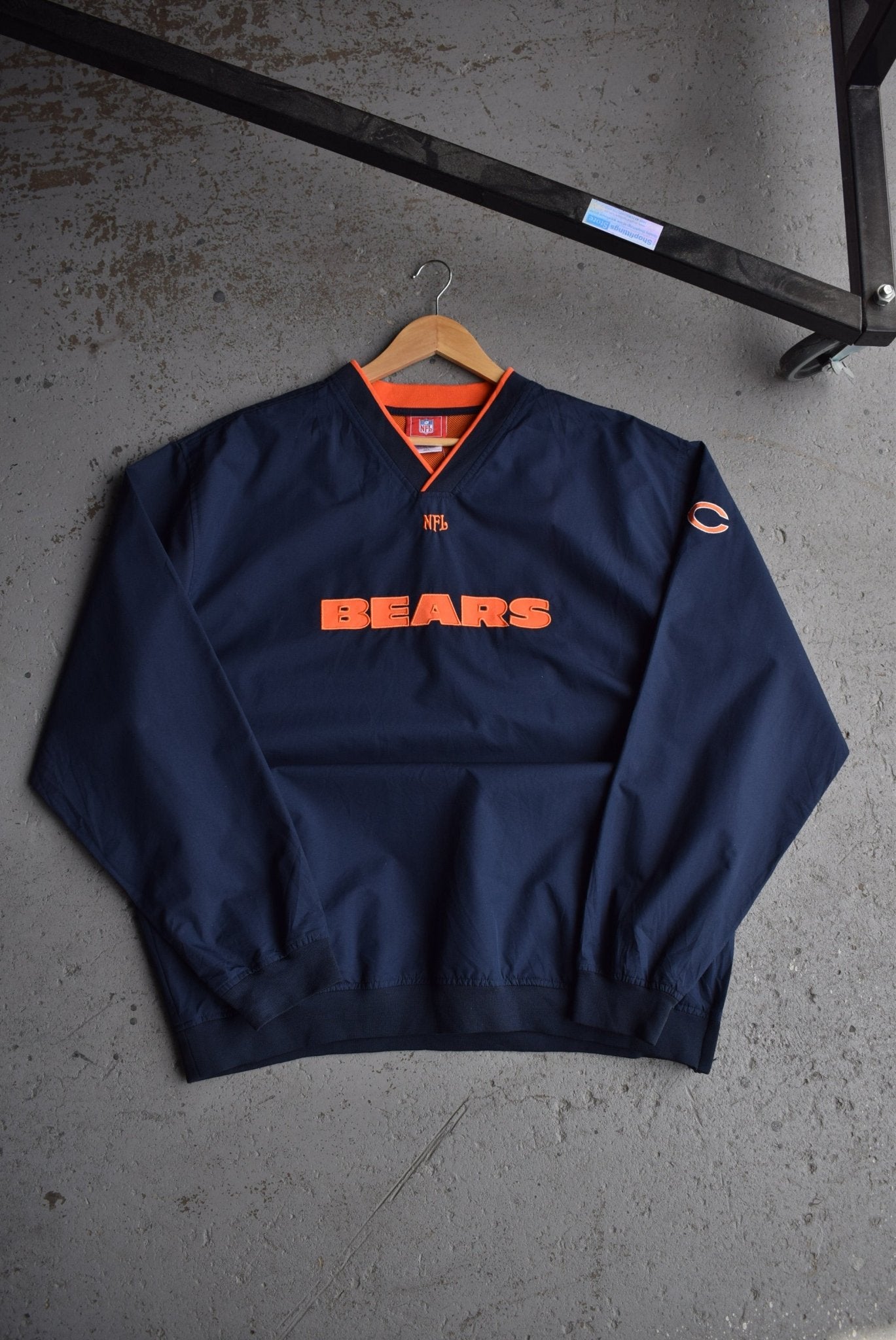 Vintage NFL Chicago Bears Embroidered Pullover Jacket (XL) - Retrospective Store