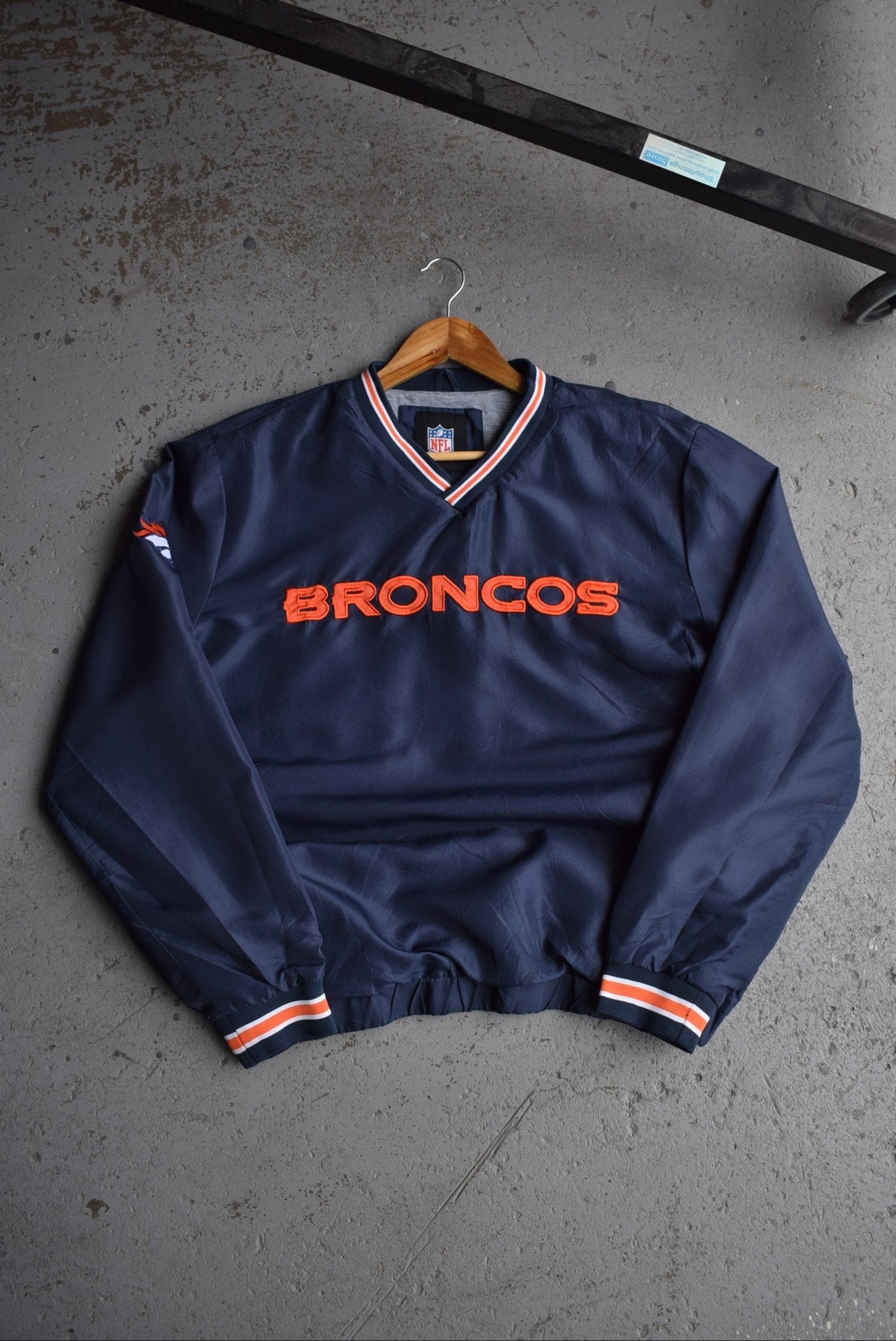 Vintage NFL Denver Broncos Embroidered Pullover Jacket (XL) - Retrospective Store