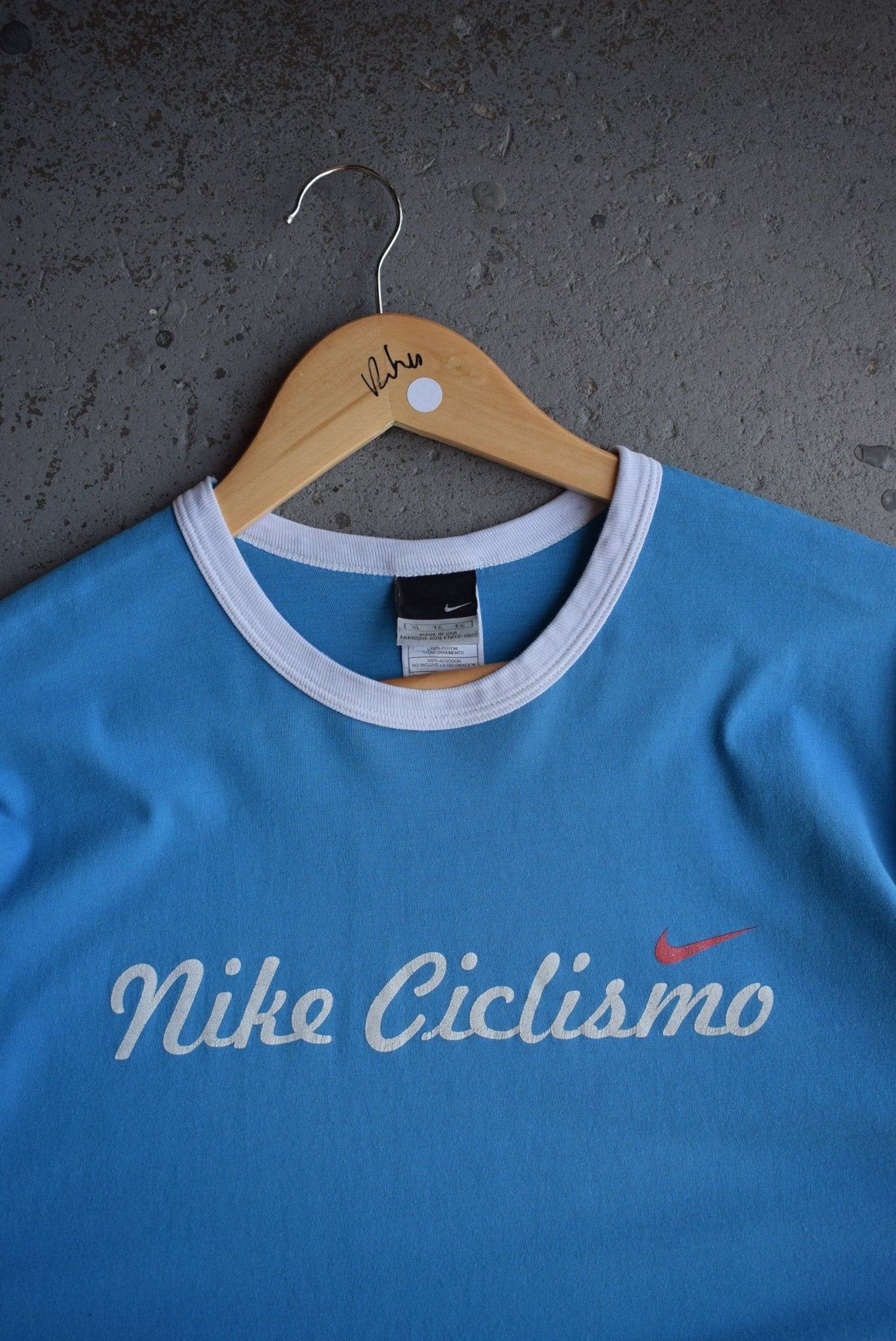 Vintage Nike Cycling Tee (L) - Retrospective Store