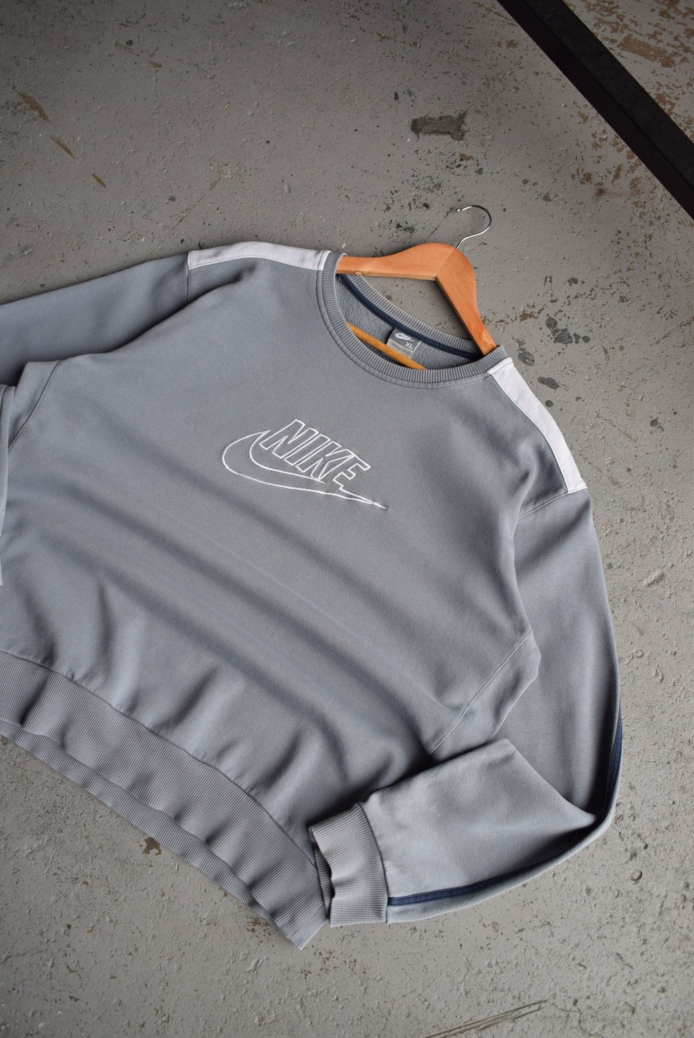 Vintage Nike Embroidered Spellout Crewneck (XL) - Retrospective Store