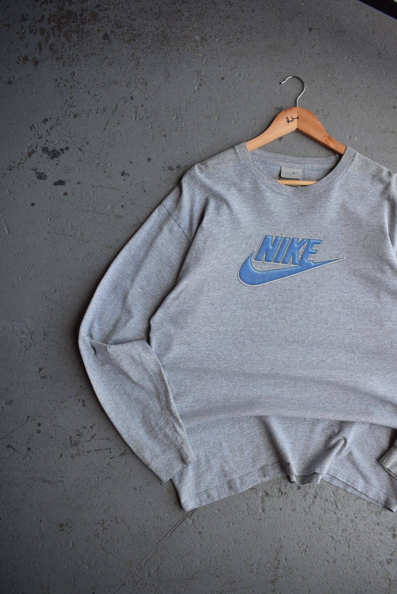Vintage Nike Spellout Long Sleeve Tee (L) - Retrospective Store