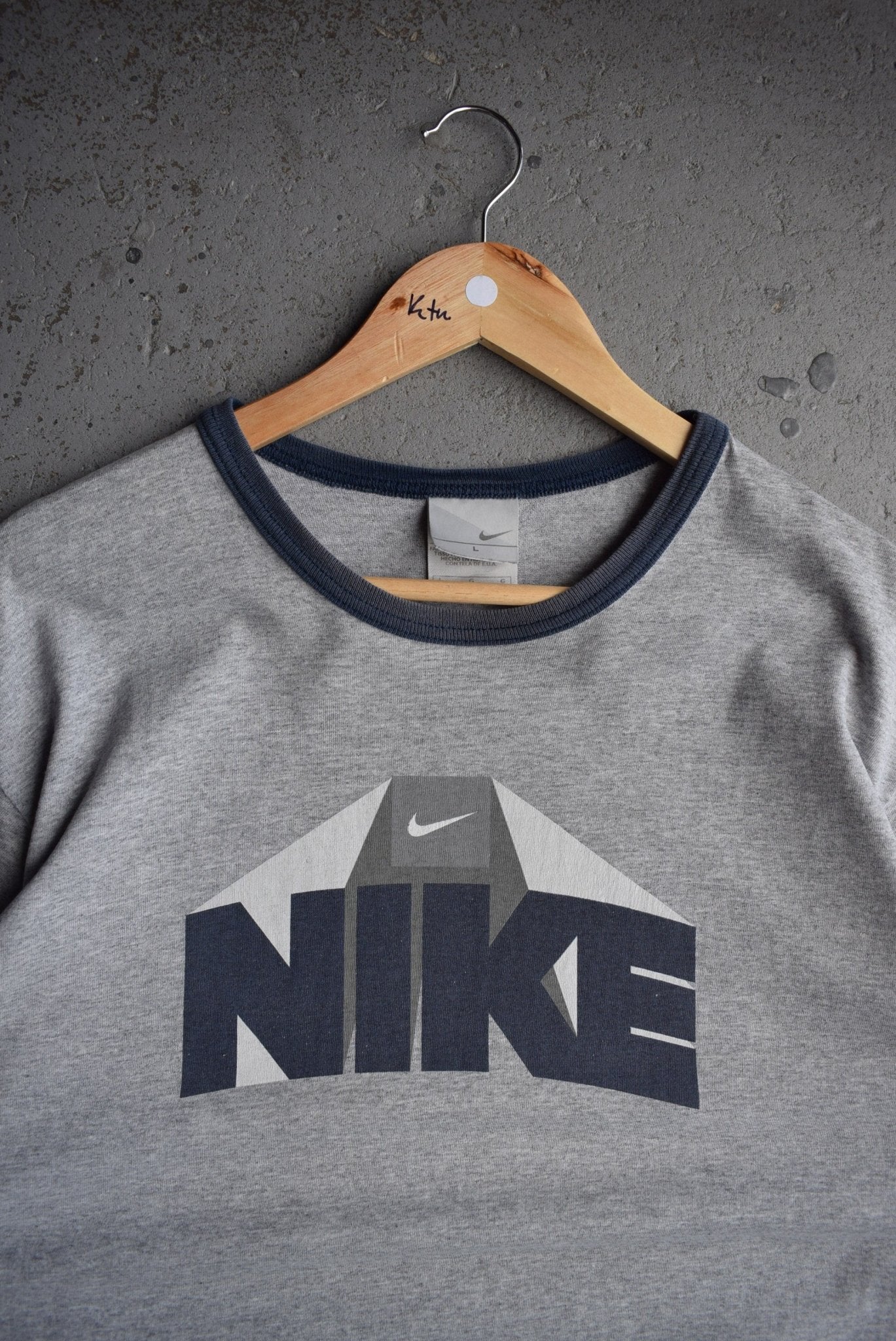 Vintage Nike Spellout Tee (L) - Retrospective Store