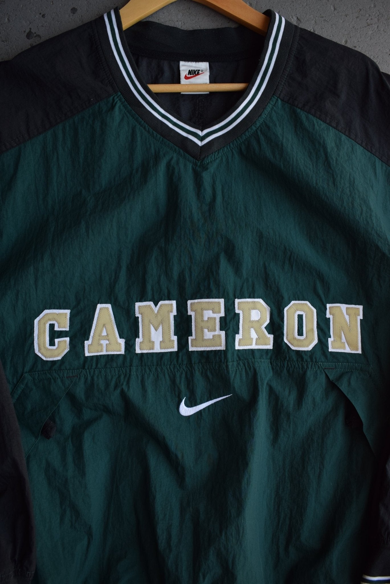 Vintage Nike x Cameron University Athletics Embroidered Pullover Jacket (L) - Retrospective Store