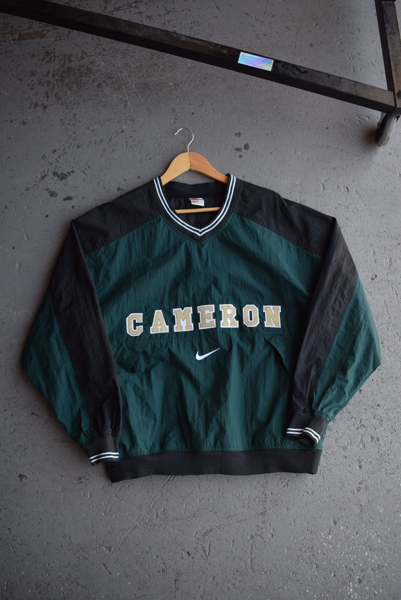 Vintage Nike x Cameron University Athletics Embroidered Pullover Jacket (L) - Retrospective Store