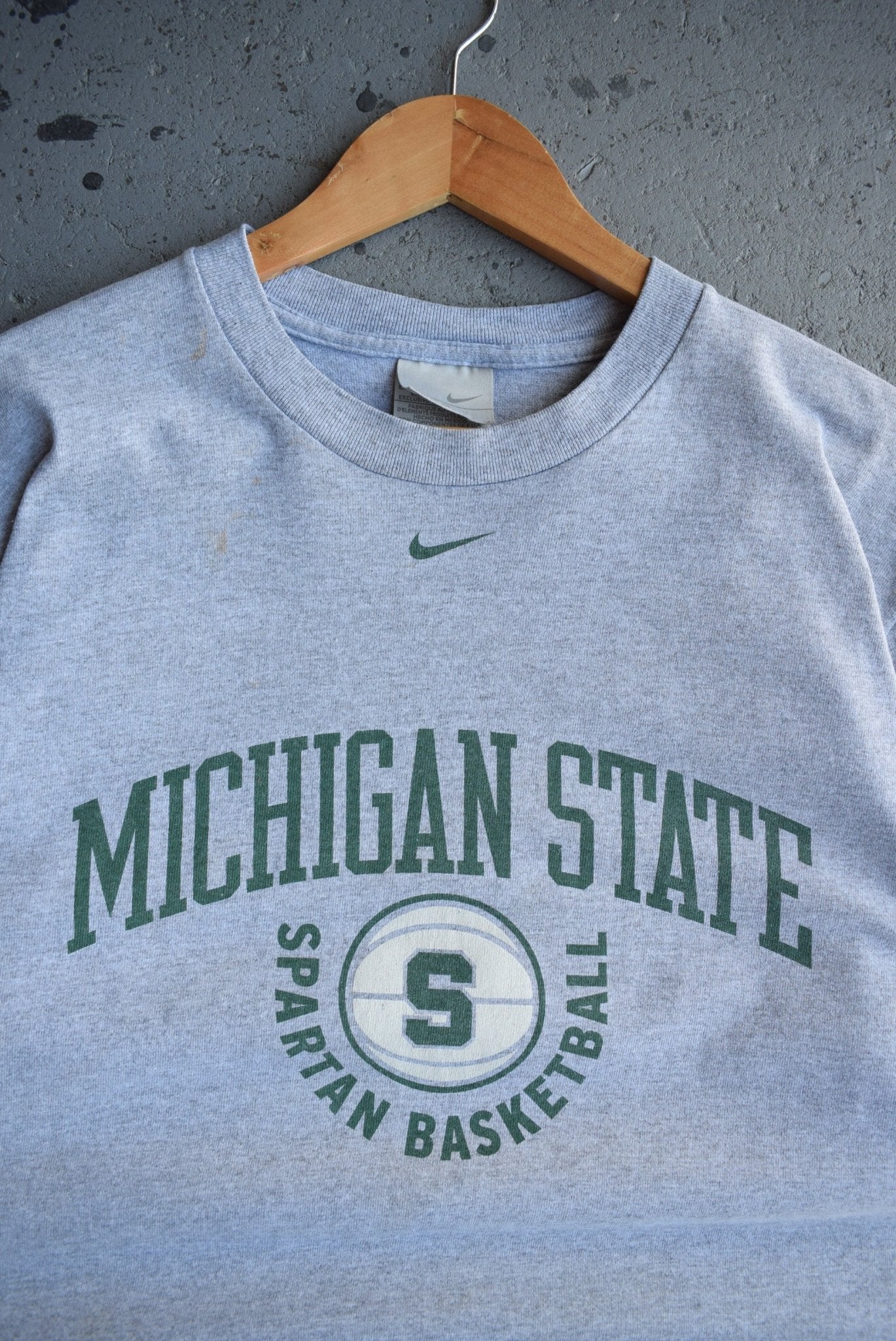 Vintage Nike x Michigan State University Basketball Tee (M) - Retrospective Store