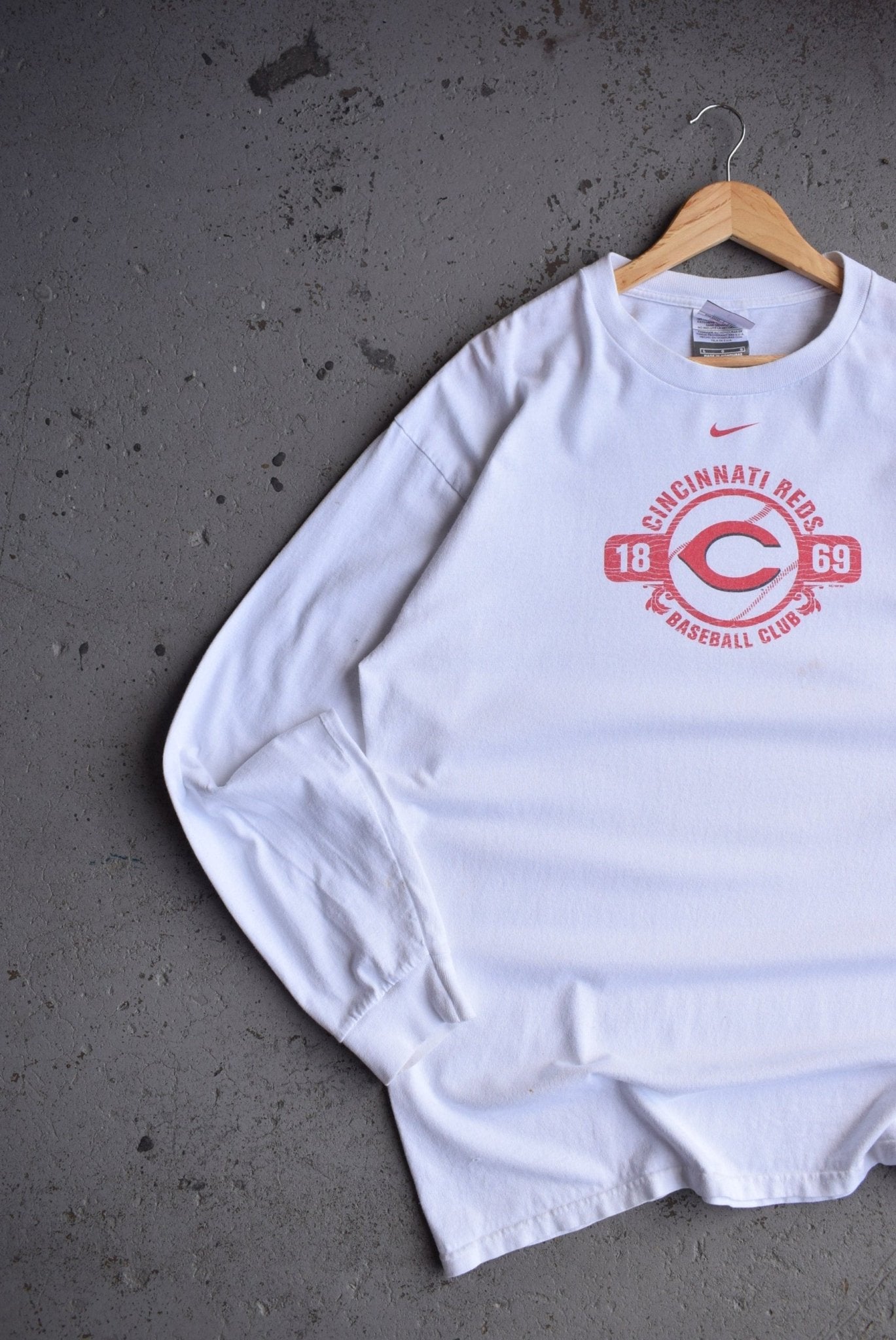 Vintage Nike x MLB Cincinnati Reds Baseball long sleeve tee (XL) - Retrospective Store