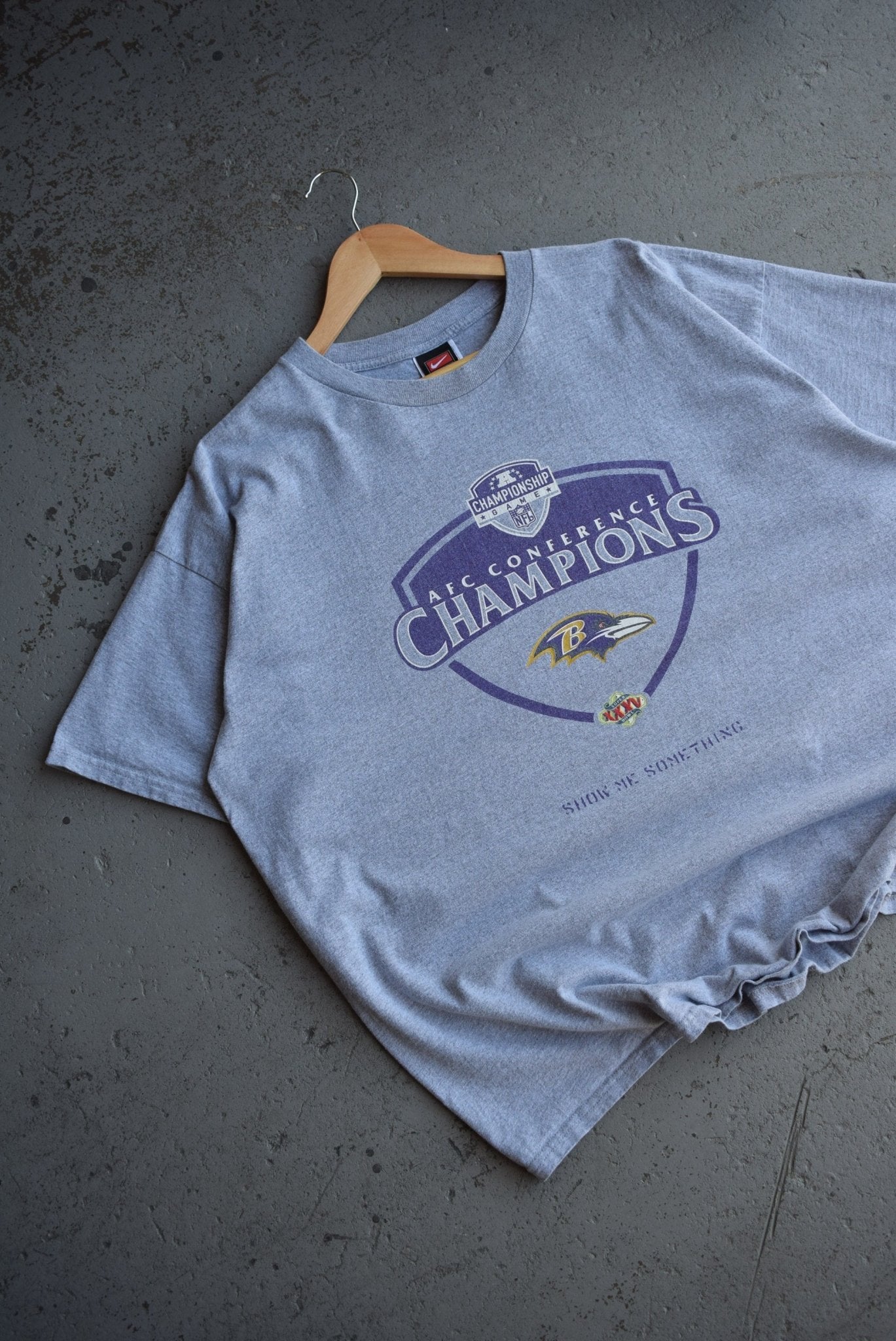 Vintage Nike x NFL Baltimore Ravens AFC champions Tee (XL) - Retrospective Store