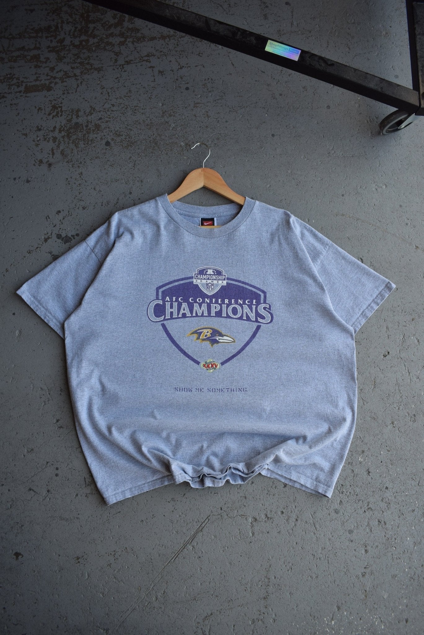 Vintage Nike x NFL Baltimore Ravens AFC champions Tee (XL) - Retrospective Store