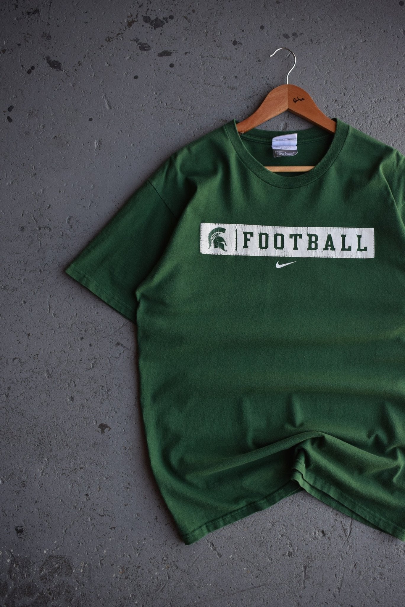 Vintage Nike x University of Michigan State Football Tee (M/L) - Retrospective Store