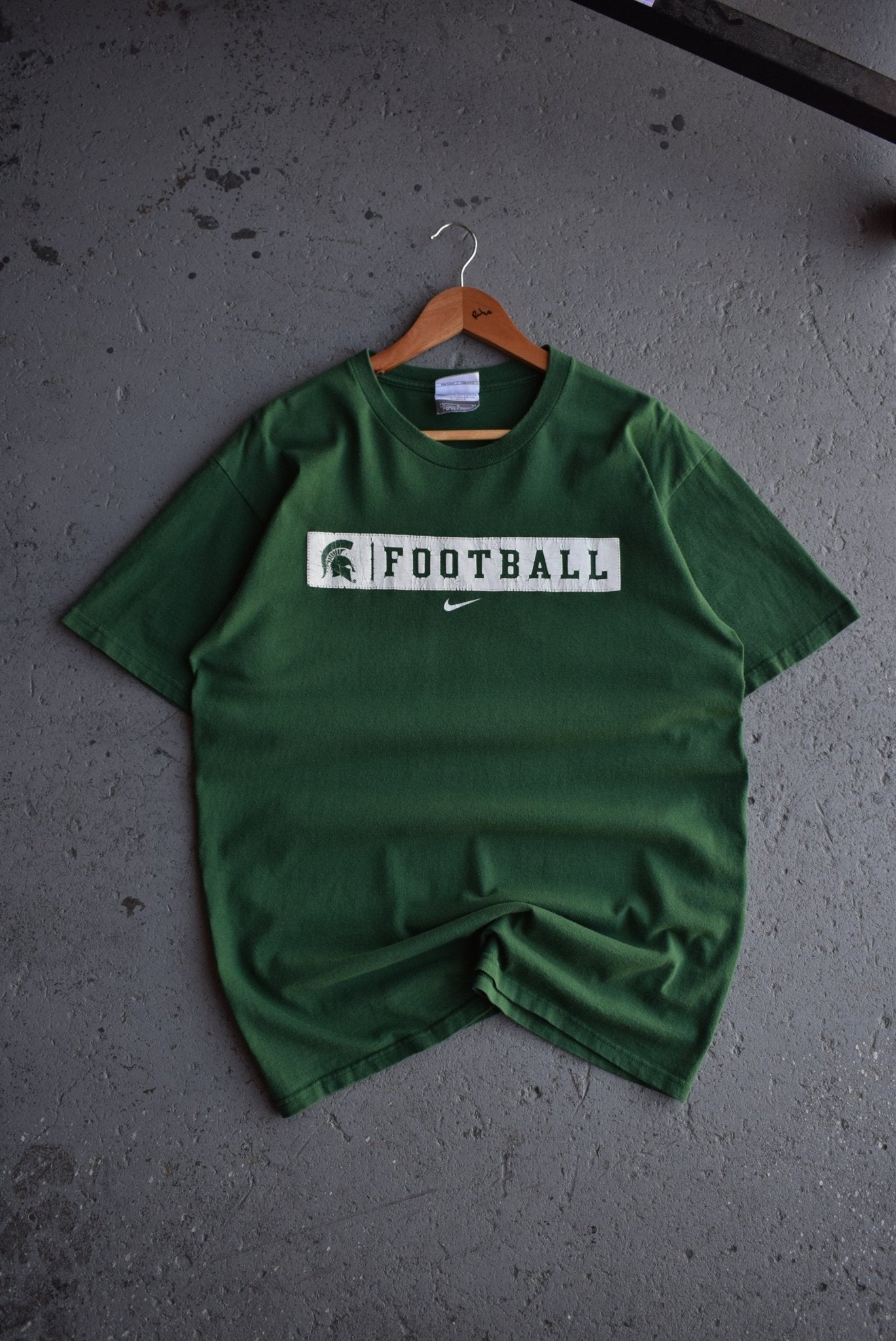 Vintage Nike x University of Michigan State Football Tee (M/L) - Retrospective Store