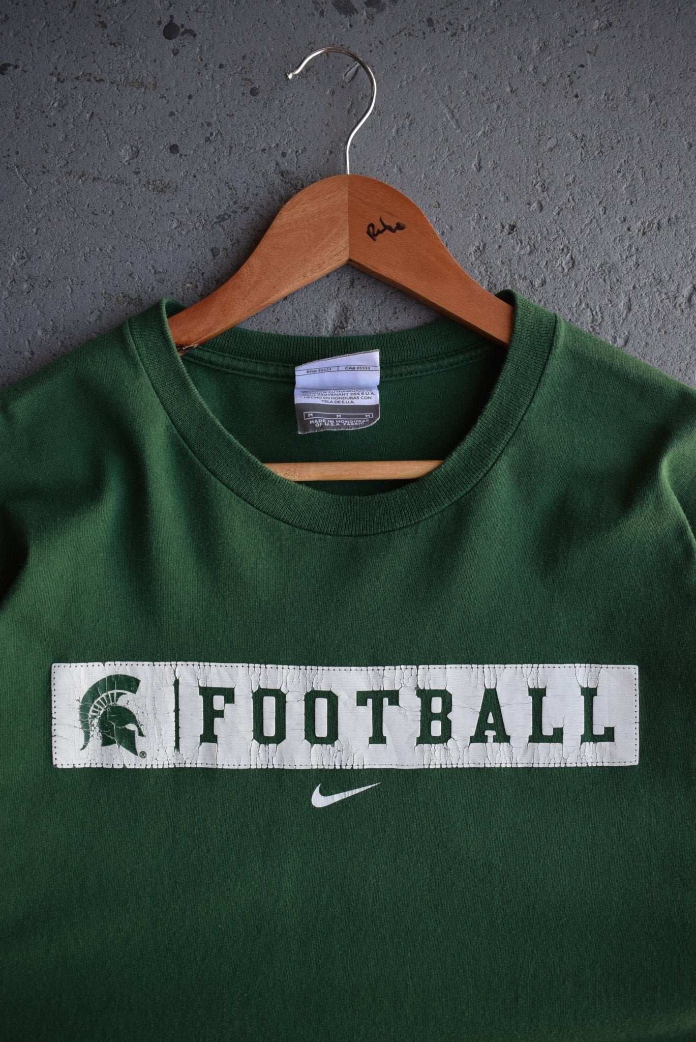 Vintage Nike x University of Michigan State Football Tee (M/L) - Retrospective Store