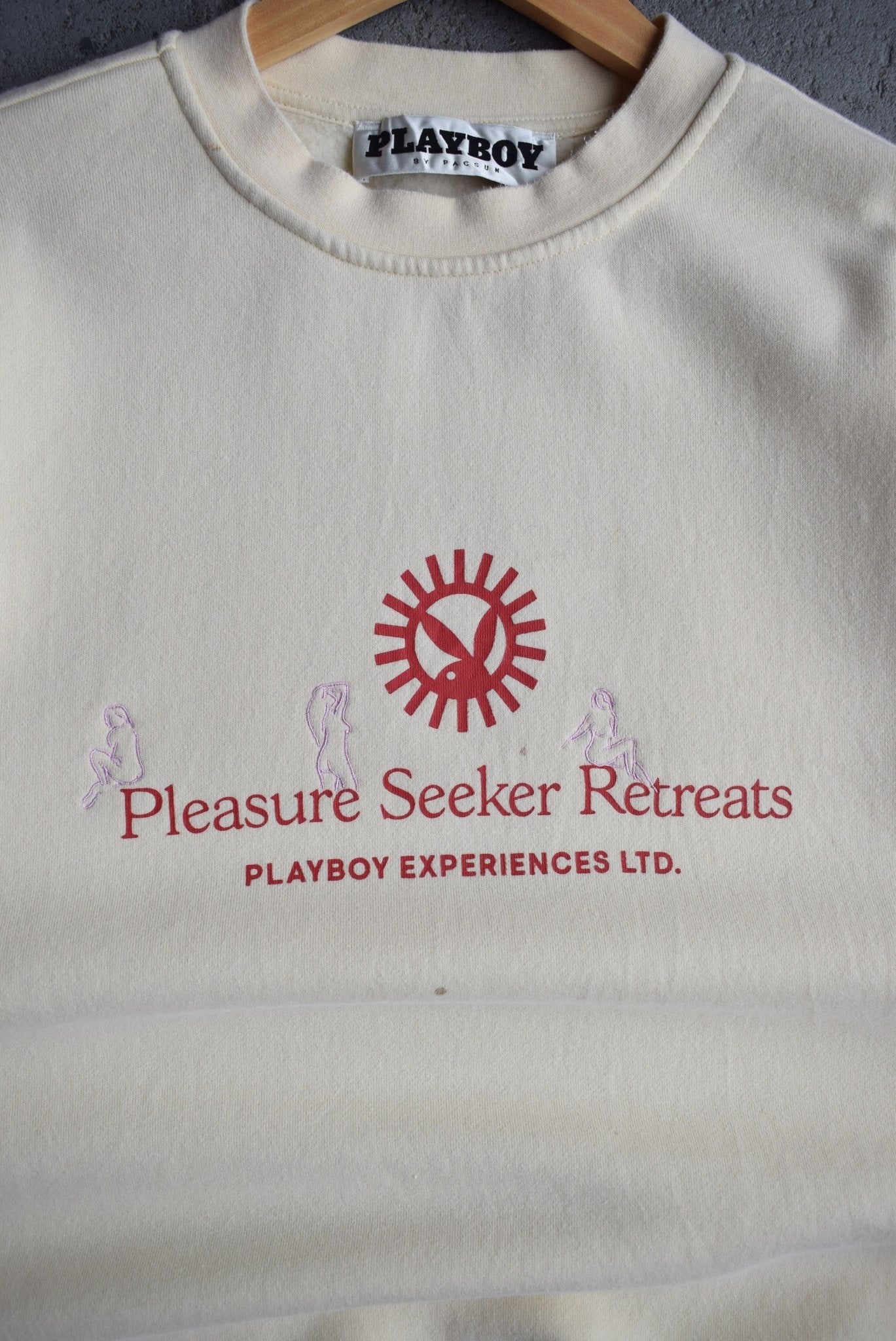 Vintage Playboy Pleasure Seaker Retreats Crewneck (L) - Retrospective Store