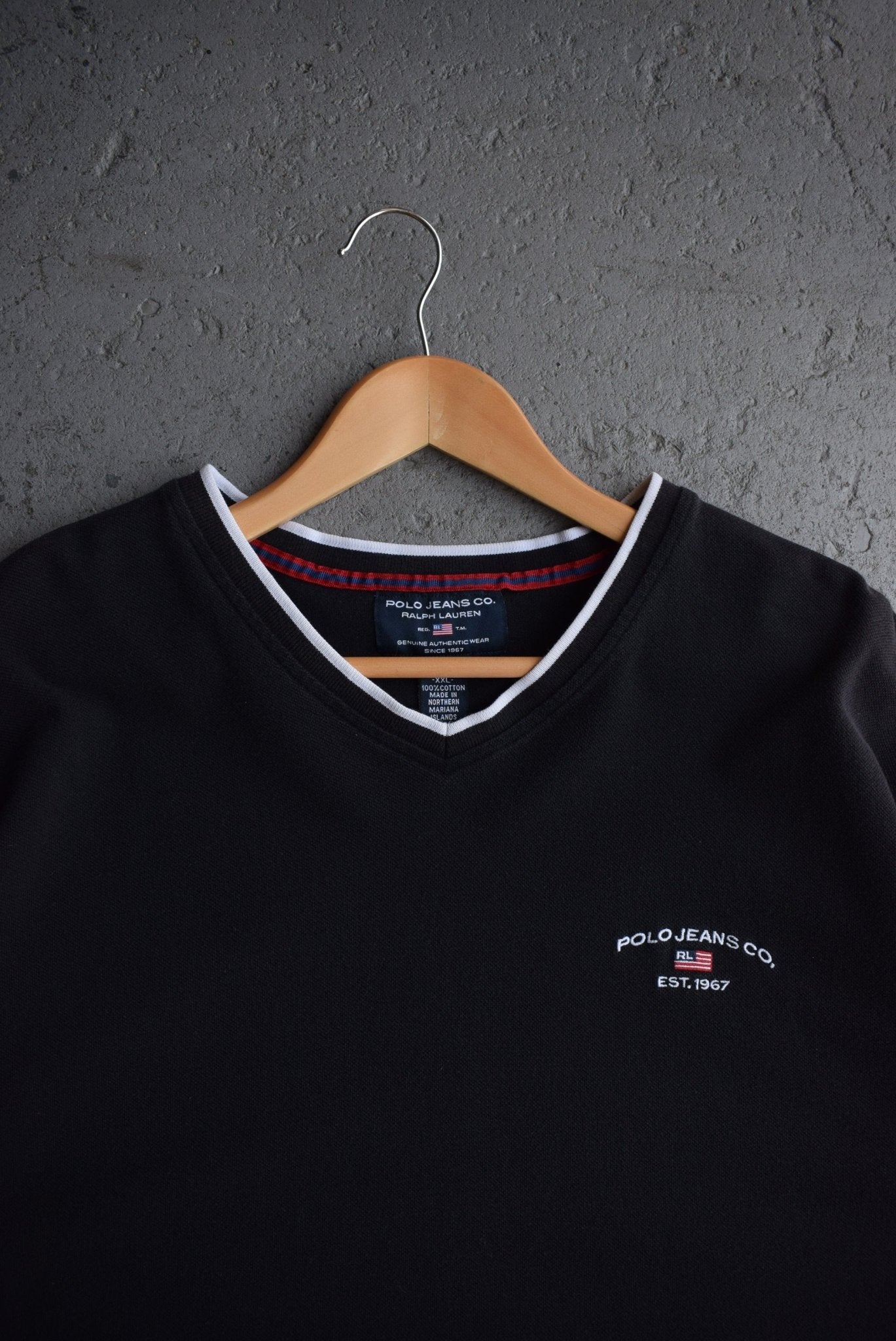 Vintage Polo Jeans Ralph Lauren Embroidered Tee (XXL) - Retrospective Store