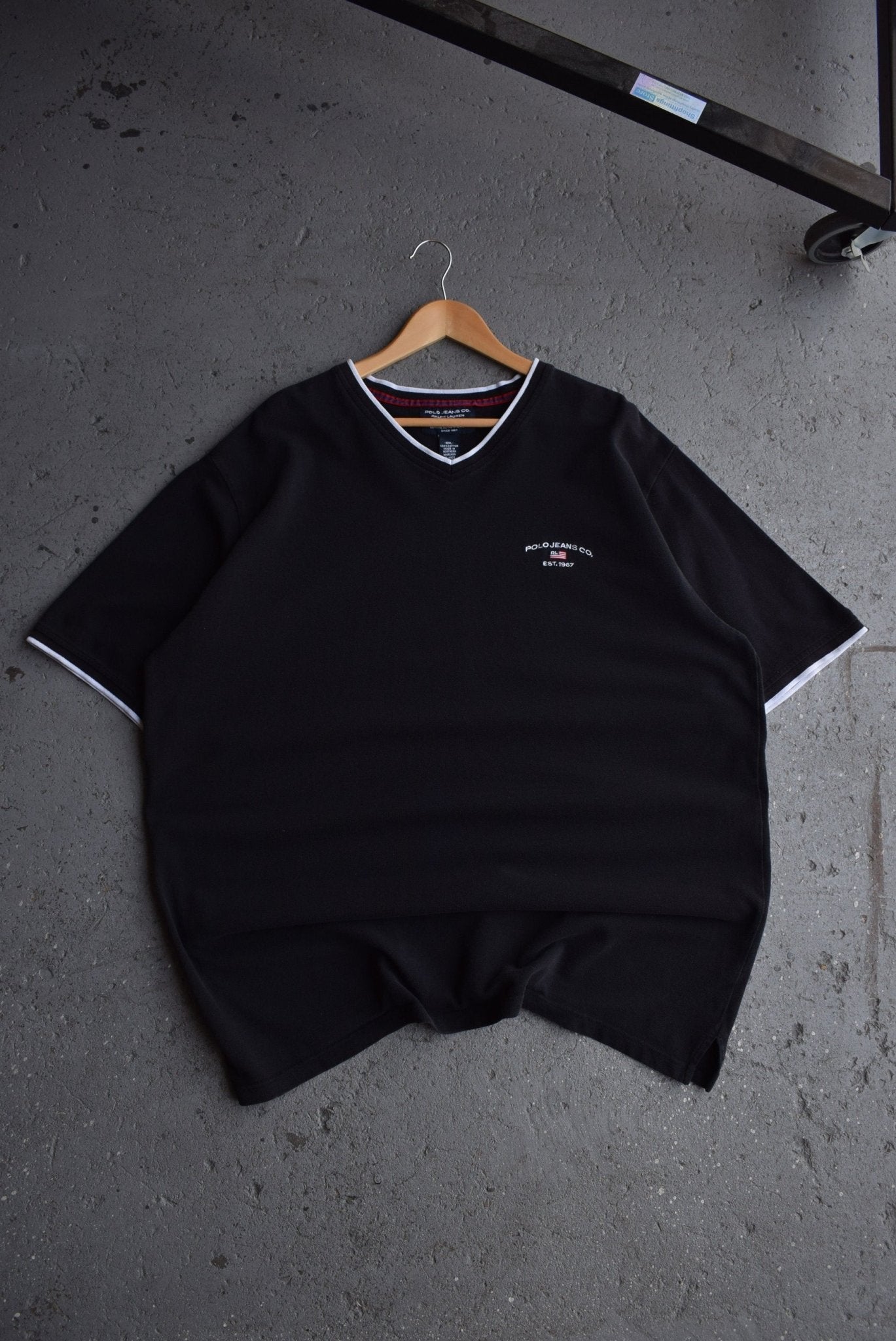 Vintage Polo Jeans Ralph Lauren Embroidered Tee (XXL) - Retrospective Store