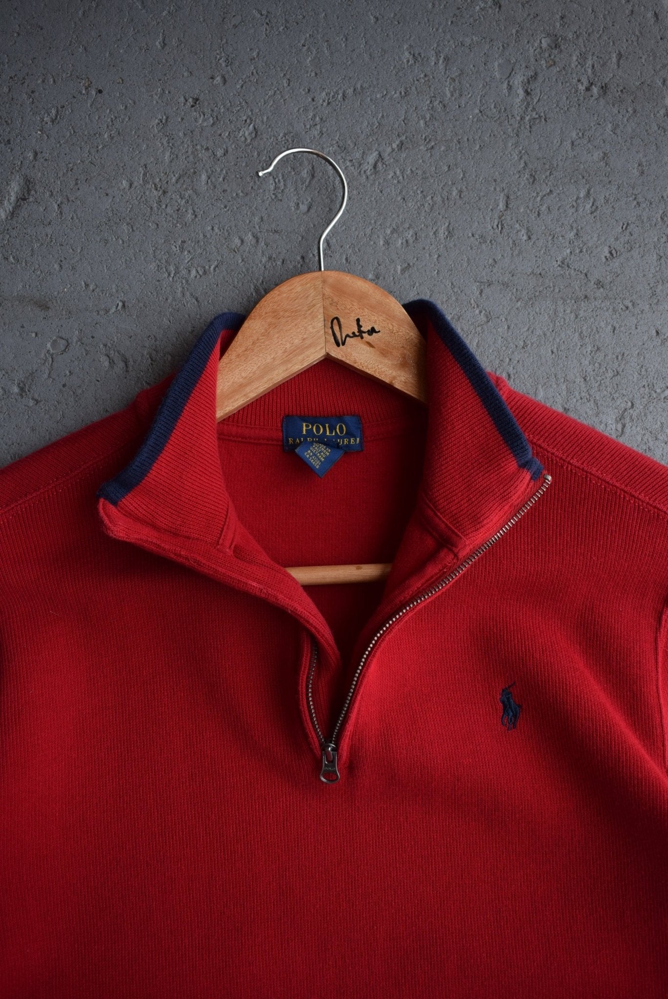 Vintage Polo Ralph Lauren Classic Logo Embroidered Quarter Zip (S) - Retrospective Store