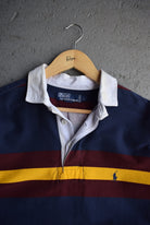 Vintage Polo Ralph Lauren Classic Logo Embroidered Rugby Polo (XL/XXL) - Retrospective Store