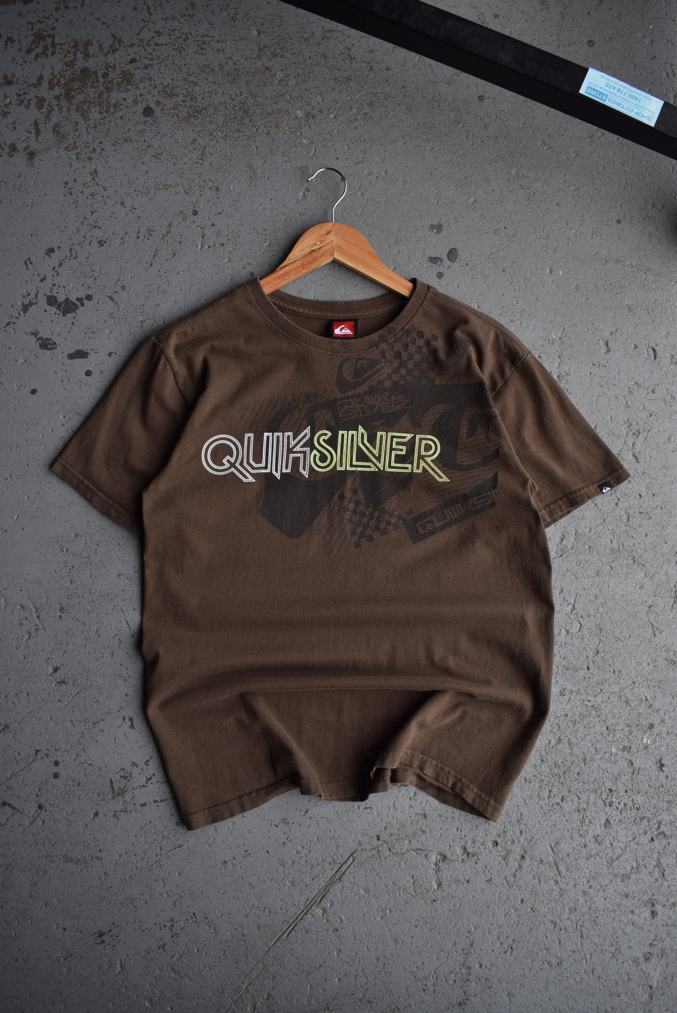 Vintage Quiksilver Spellout Tee (S) - Retrospective Store