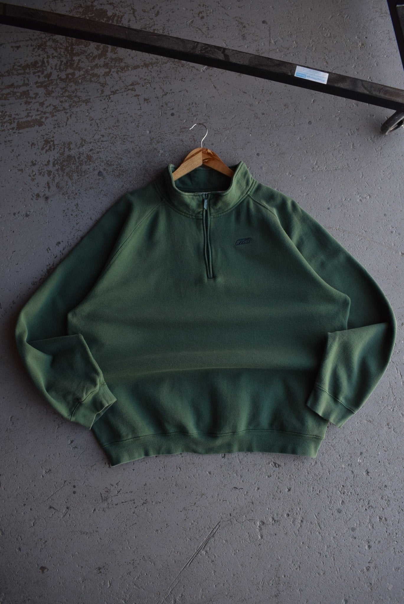 Vintage Reebok Classic Logo Embroidered Quarter Zip (XXL) - Retrospective Store