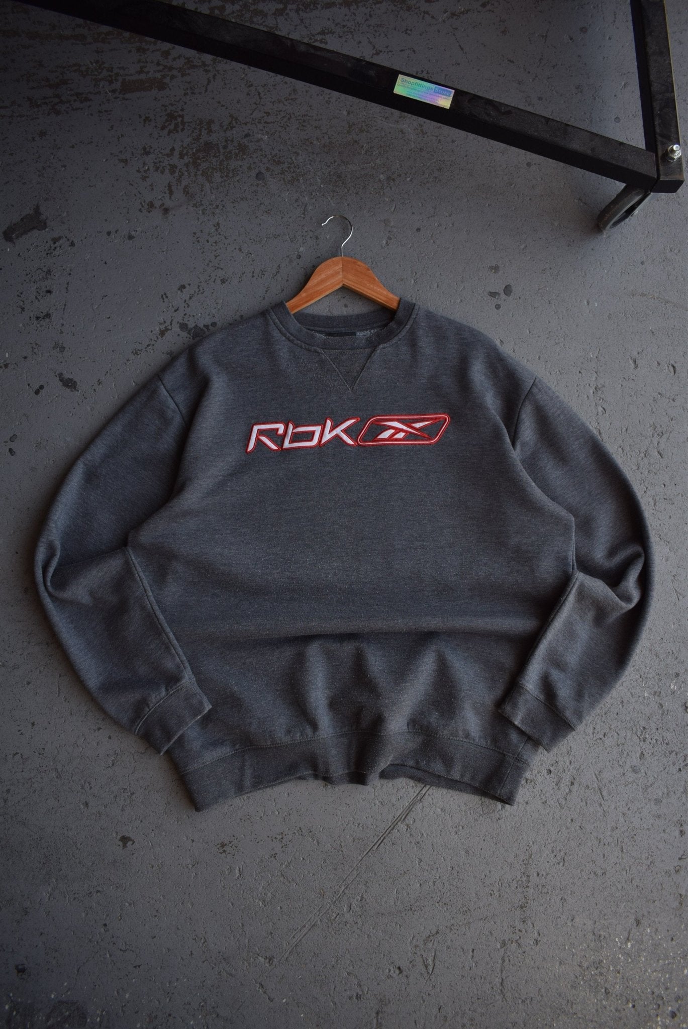 Vintage Reebok Embroidered Spellout Crewneck (XL) - Retrospective Store