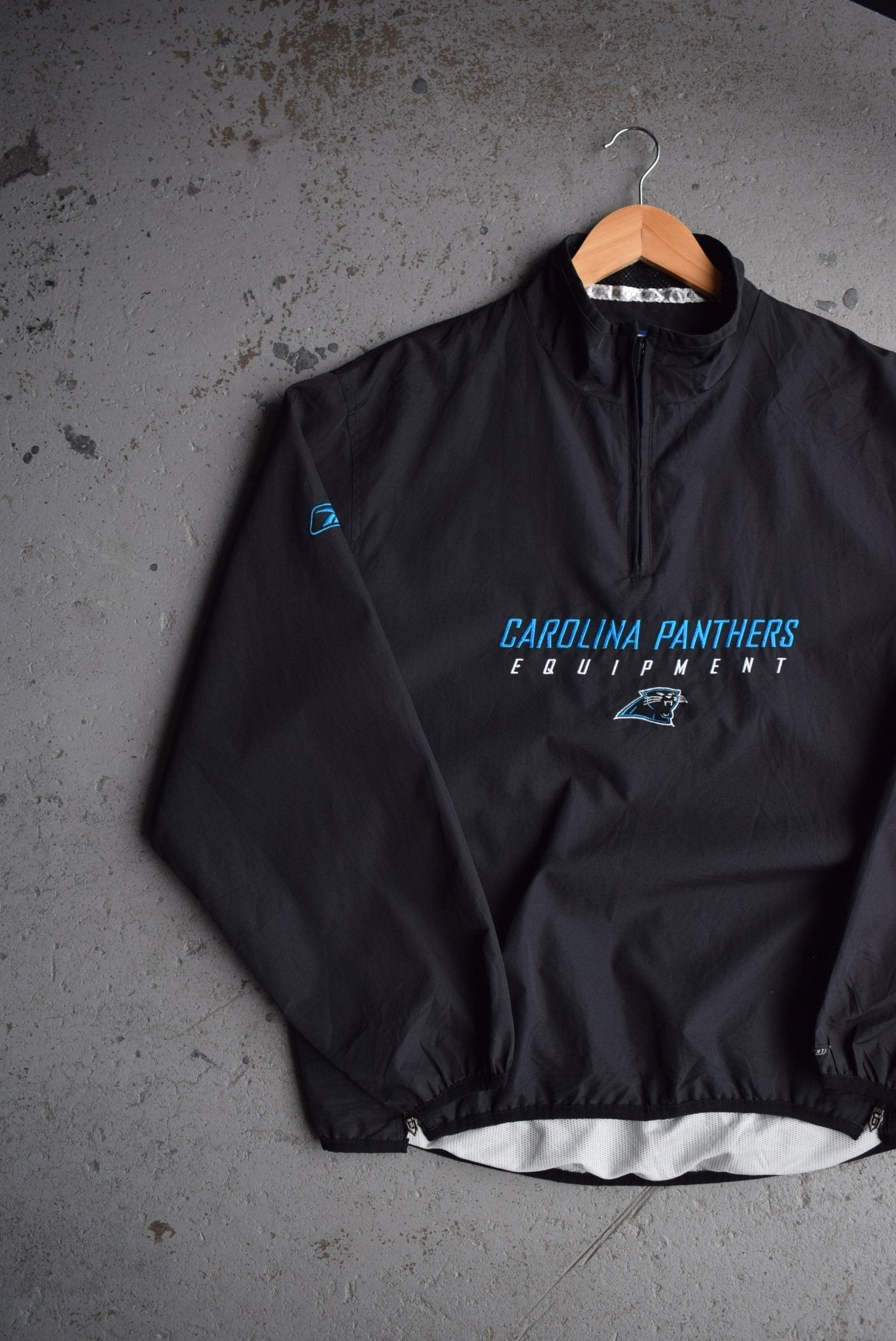 Vintage Reebok x NFL Carolina Panthers Embroidered Quarter Zip Jacket (M/L) - Retrospective Store