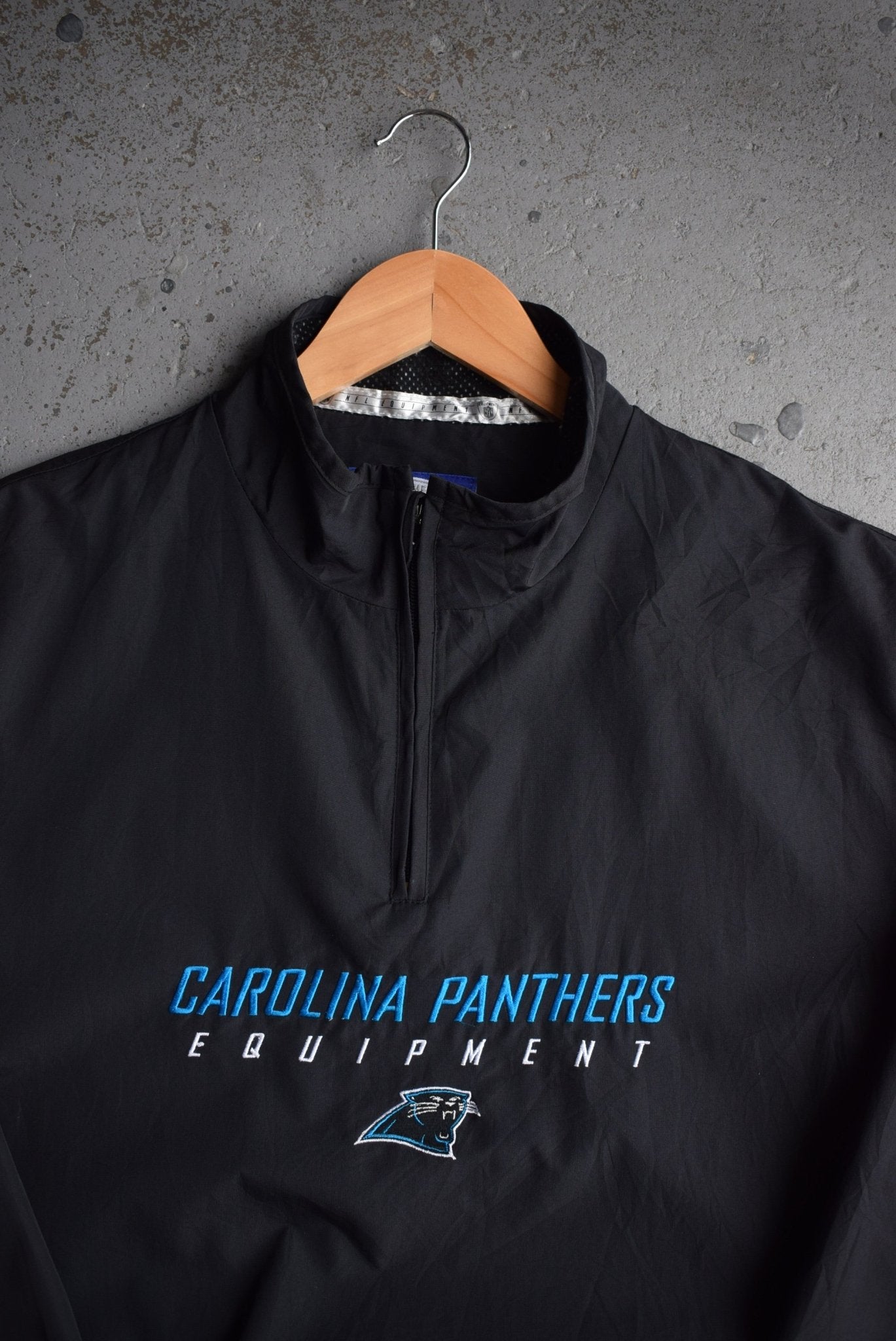Vintage Reebok x NFL Carolina Panthers Embroidered Quarter Zip Jacket (M/L) - Retrospective Store