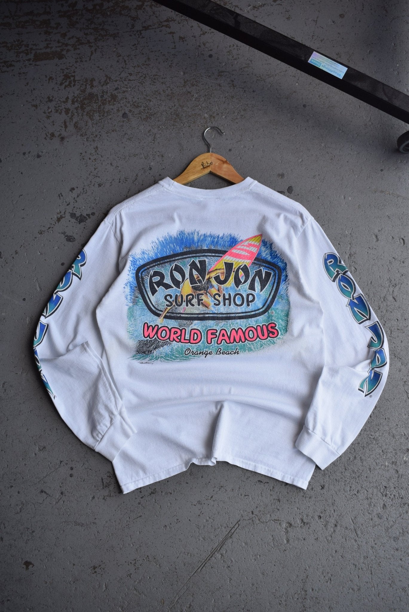 Vintage Ron Jon Surf Shop Long Sleeve Tee (M) - Retrospective Store