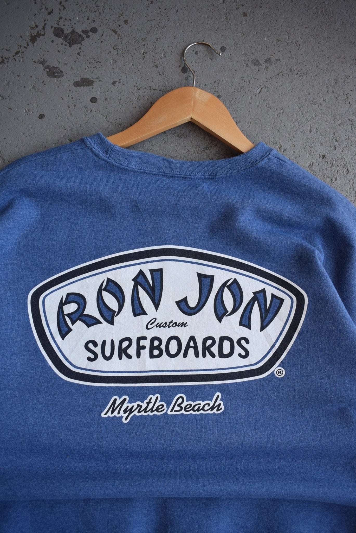 Vintage Ron Jon Surfboards Myrtle Beach Graphic Crewneck (XL) - Retrospective Store