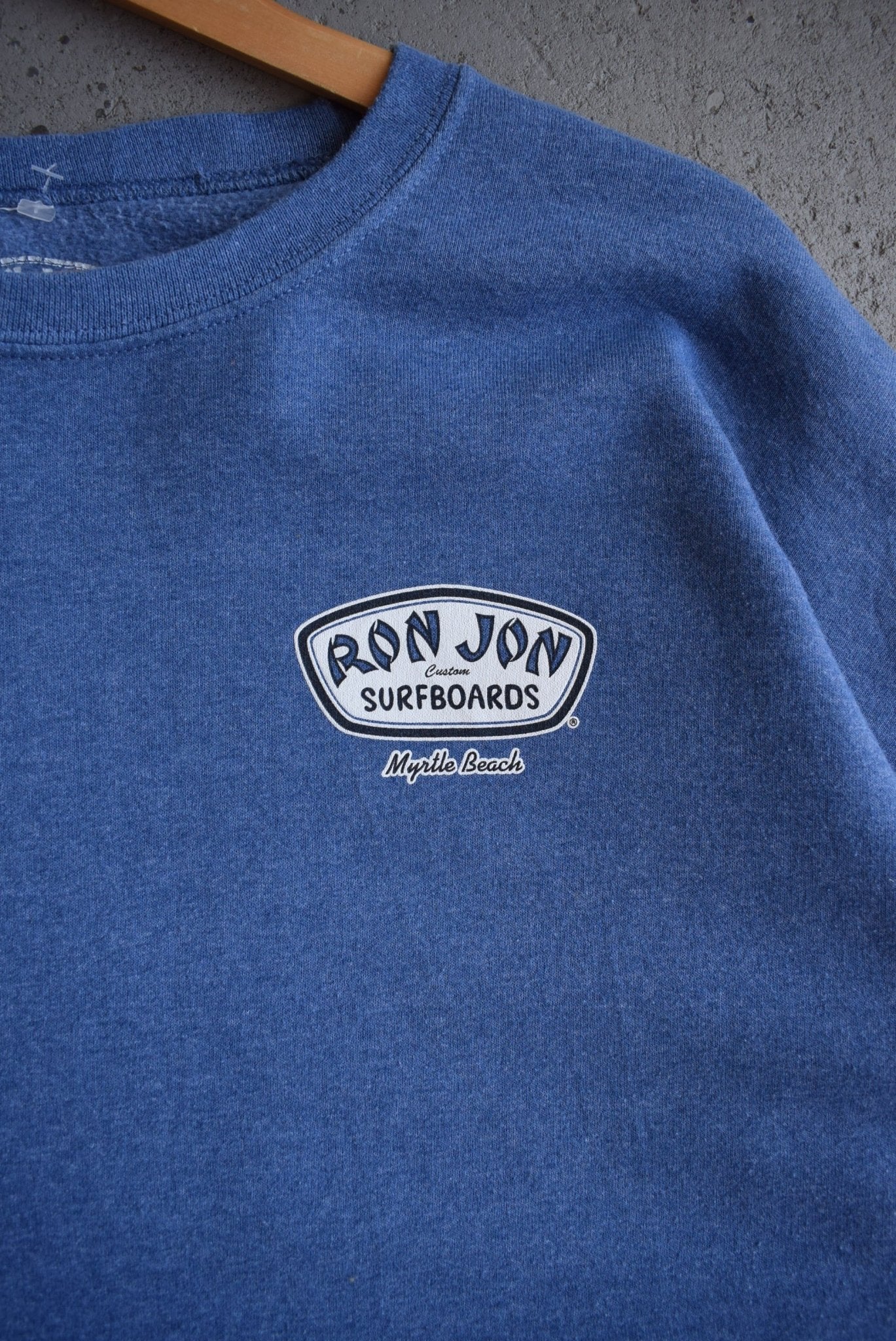 Vintage Ron Jon Surfboards Myrtle Beach Graphic Crewneck (XL) - Retrospective Store