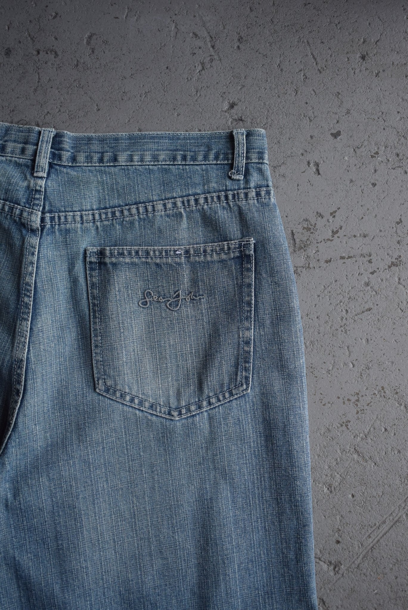 Vintage Sean John Embroidered Jorts (34) - Retrospective Store
