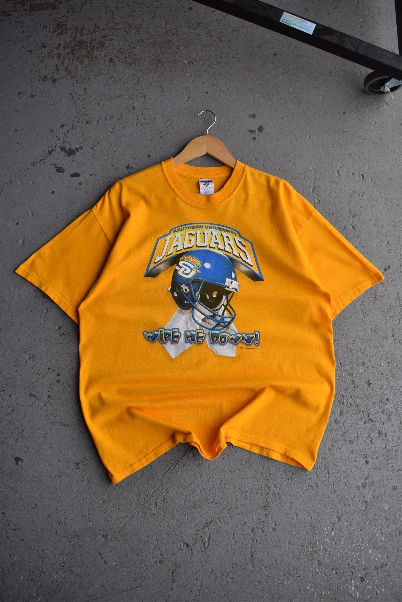 Vintage Southern University Jaguars Football Tee (XL) - Retrospective Store