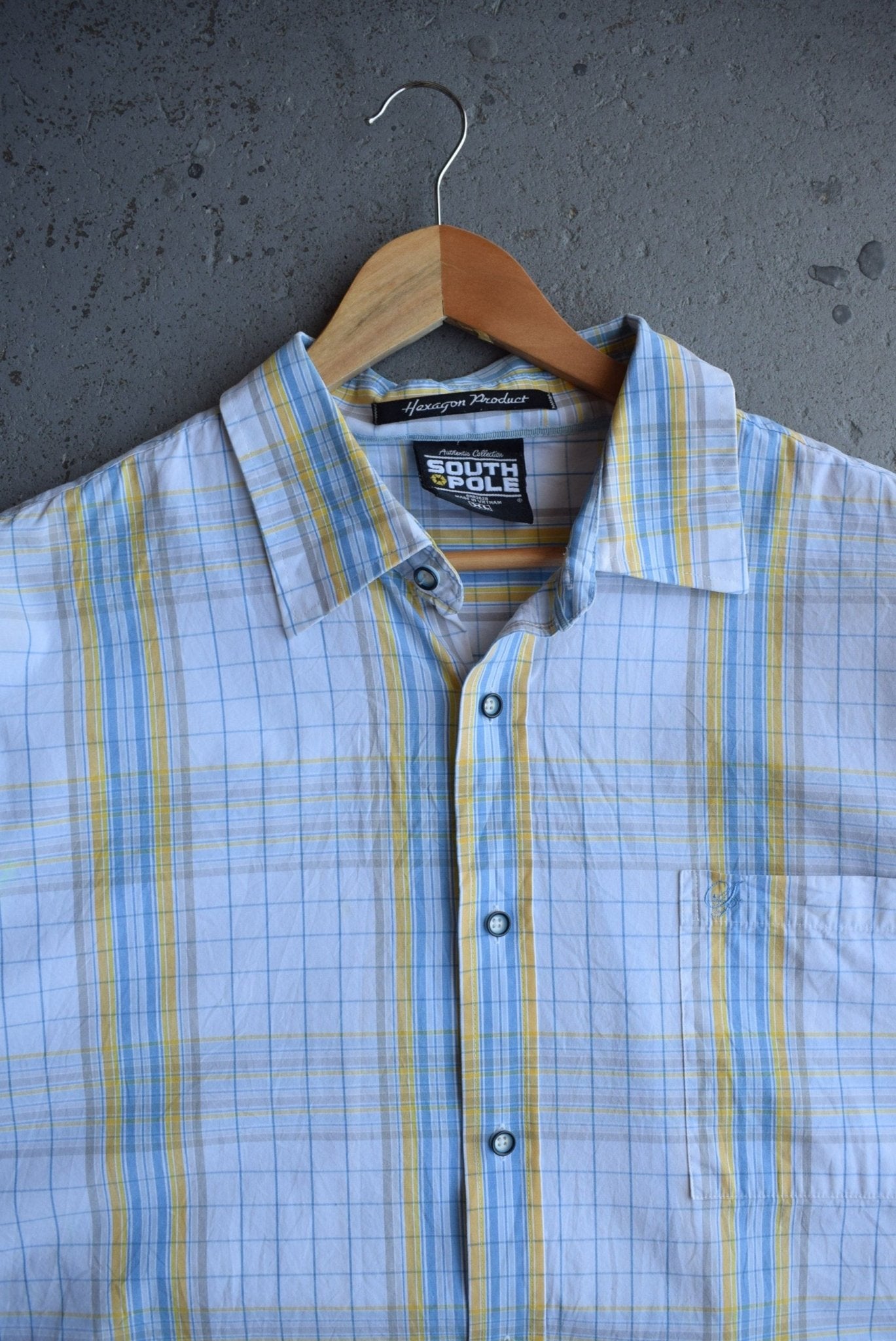 Vintage Southpole Cropped Button Up (XL/XXL) - Retrospective Store