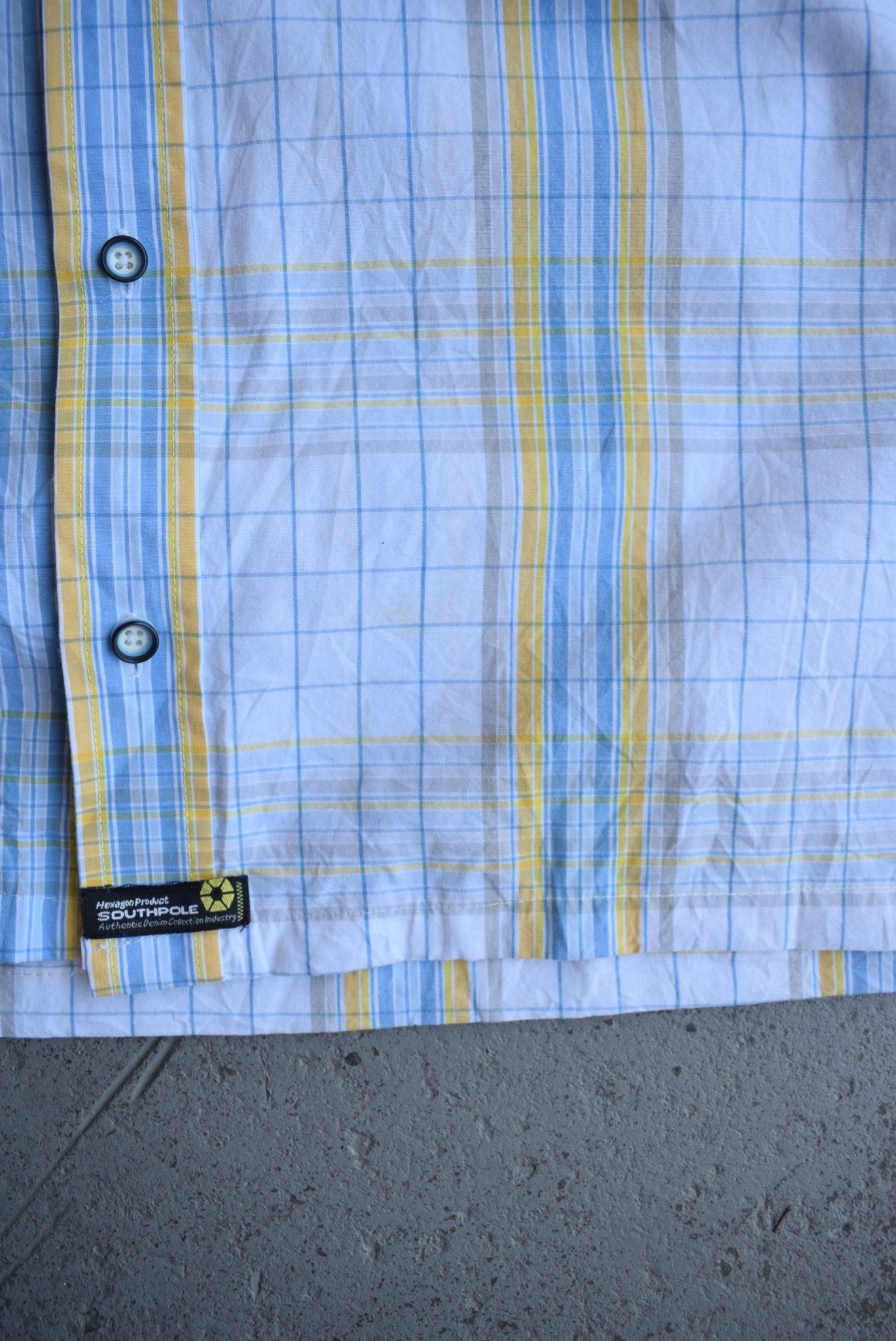 Vintage Southpole Cropped Button Up (XL/XXL) - Retrospective Store